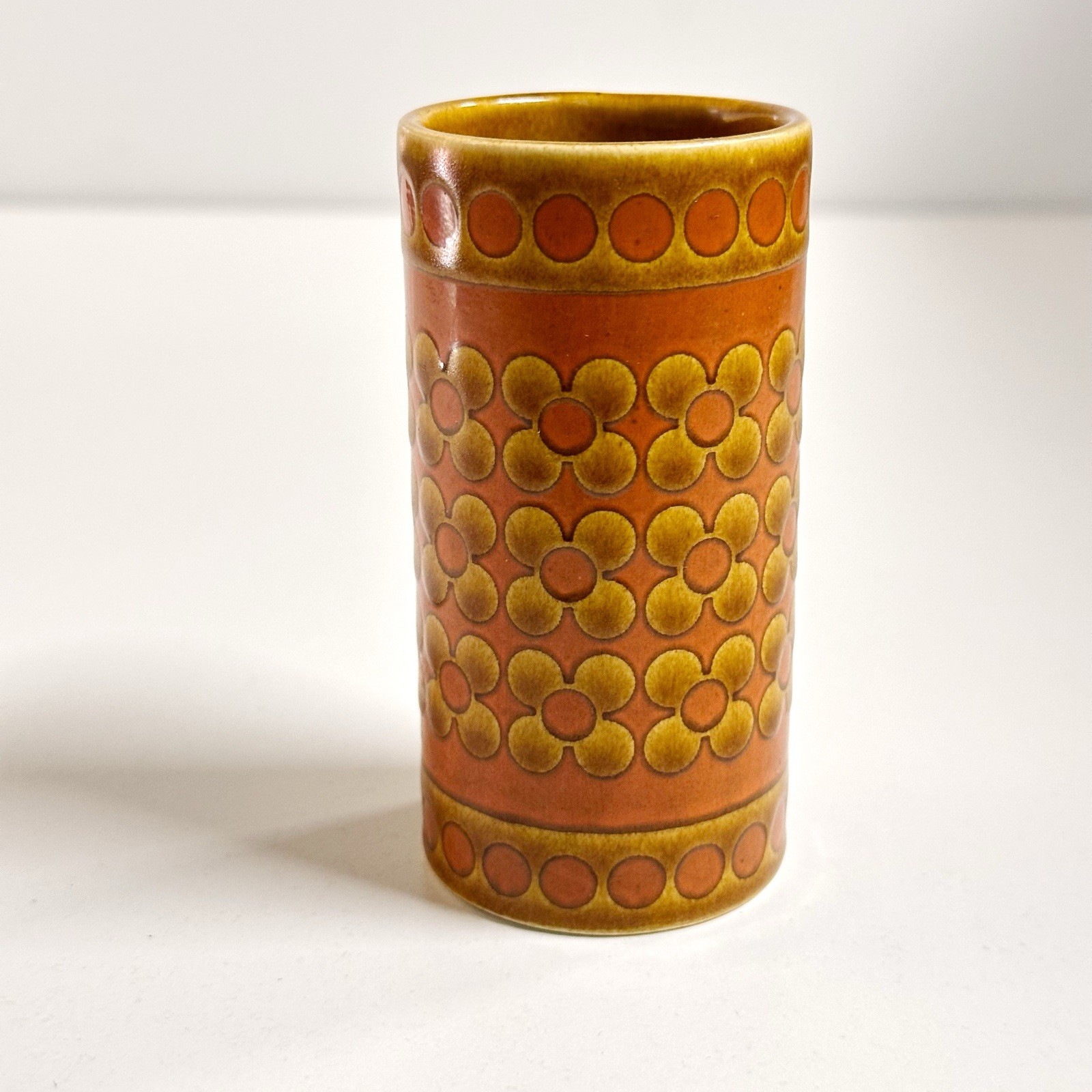 Vintage Hornsea Saffron Preserve Jar Pot 1972 England John Clappison 9.5cm