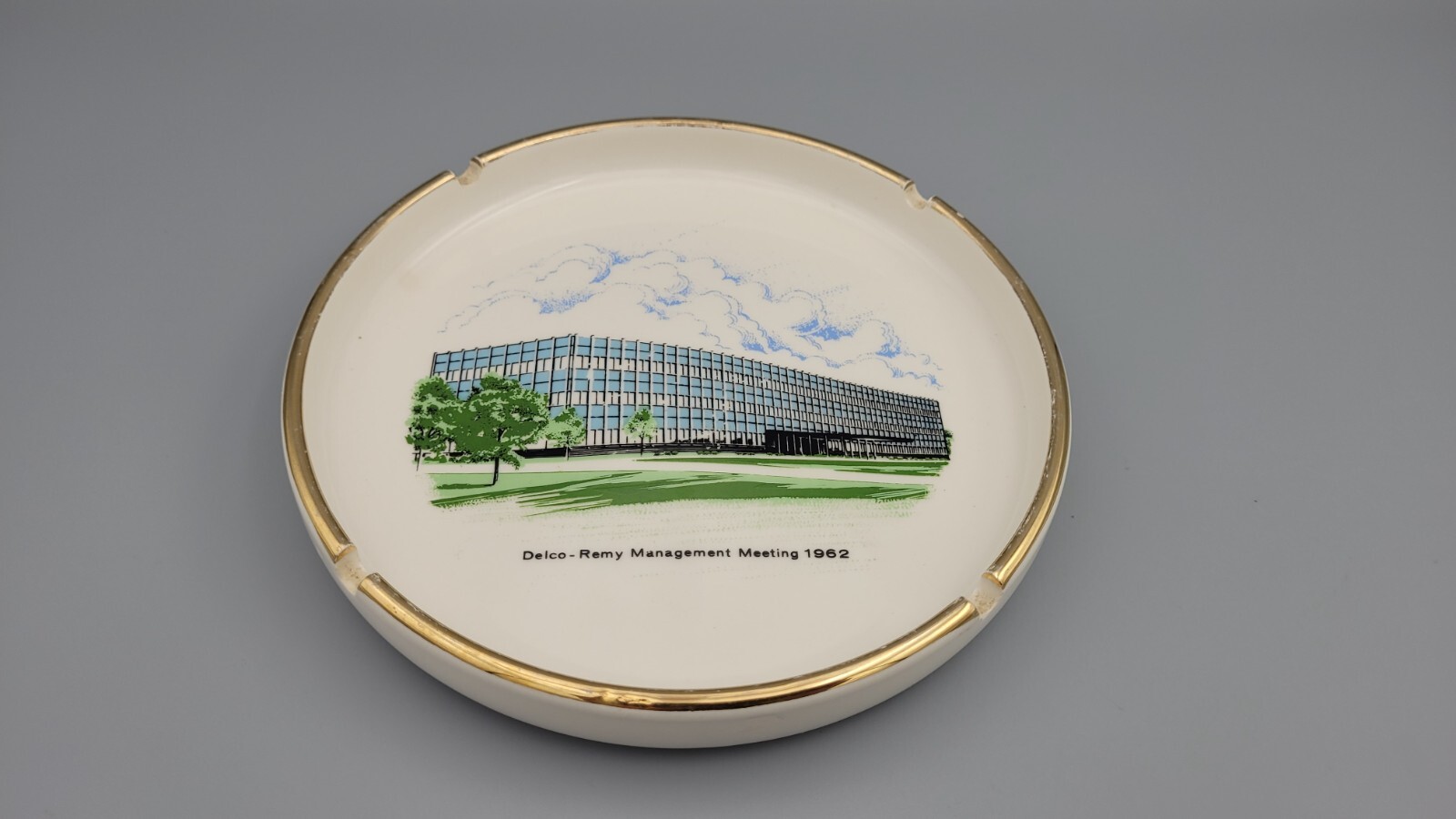 Vintage Delco Remy Ash Receiver Ashtray Anderson Indiana 1962 Commemorative Vintage Delco Remy Ash Receiver Ashtray Anderson Indiana 1962 Commemorative