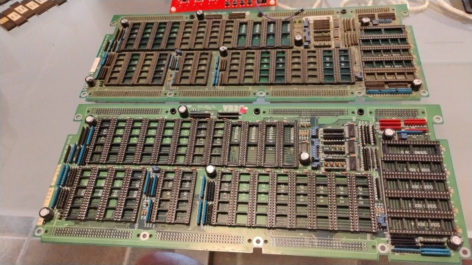 SEGA MODEL 2B ROM BOARDS - EMPTY - PULLED FROM WORKING SYSTEM