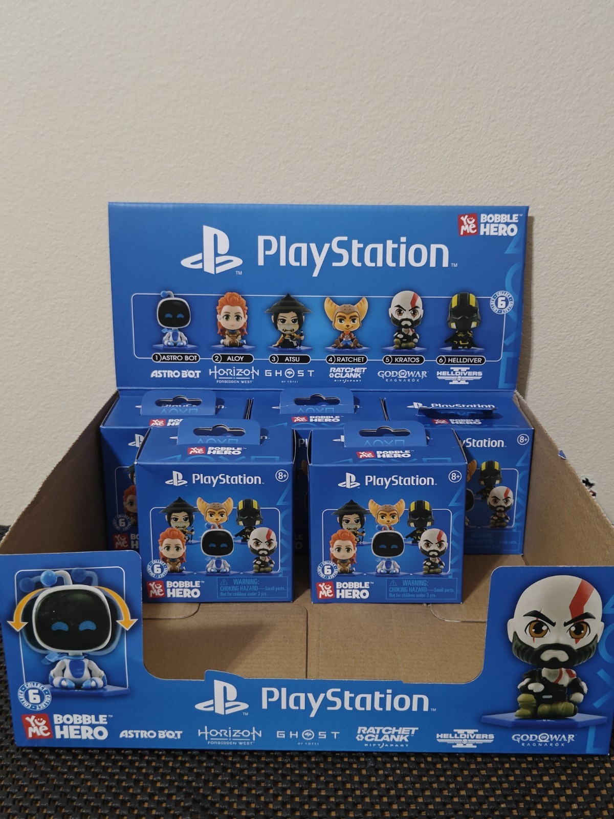 YuMe Sony PlayStation Bobble Hero Box Blind Box All Stars Series Rare 🔥 YuMe Sony PlayStation Bobble Hero Box Blind Box All Stars Series Rare 🔥