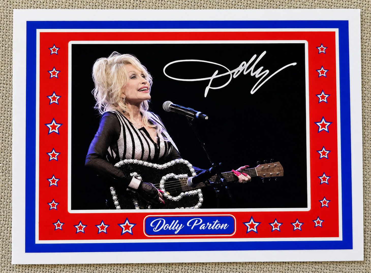DOLLY PARTON TRADING ACEO CARD COUNTRY MUSIC MEMORABILIA FACSIMILE AUTOGRAPH
