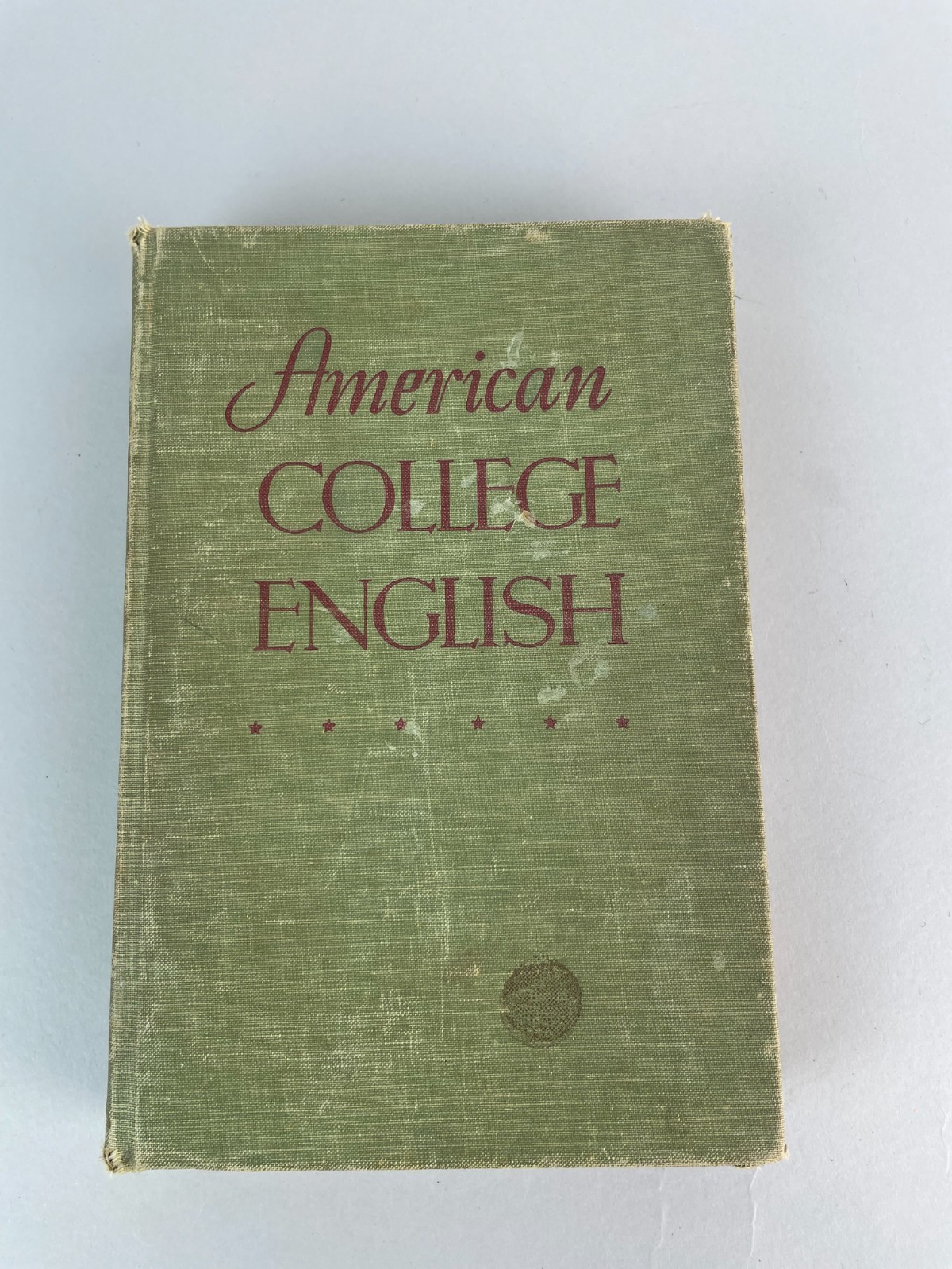 VTG American College English: 1948 Hardcover Harry Warfel, Mathews, Bushman