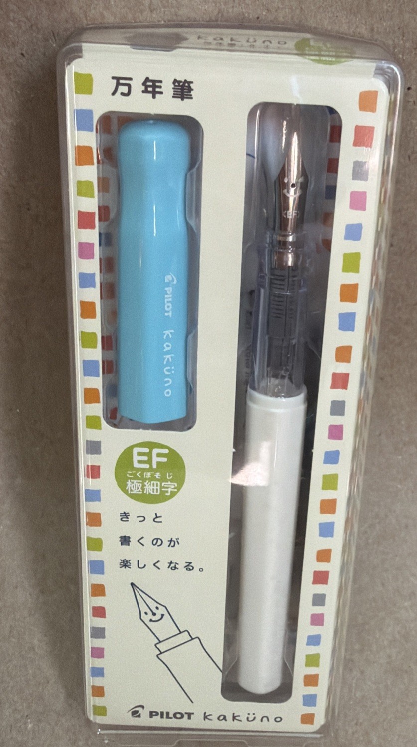 Pilot Kakuno Namiki Fountain Pen Extra Fine Nib Soft Blue FKA-1SR-SLEF Japan