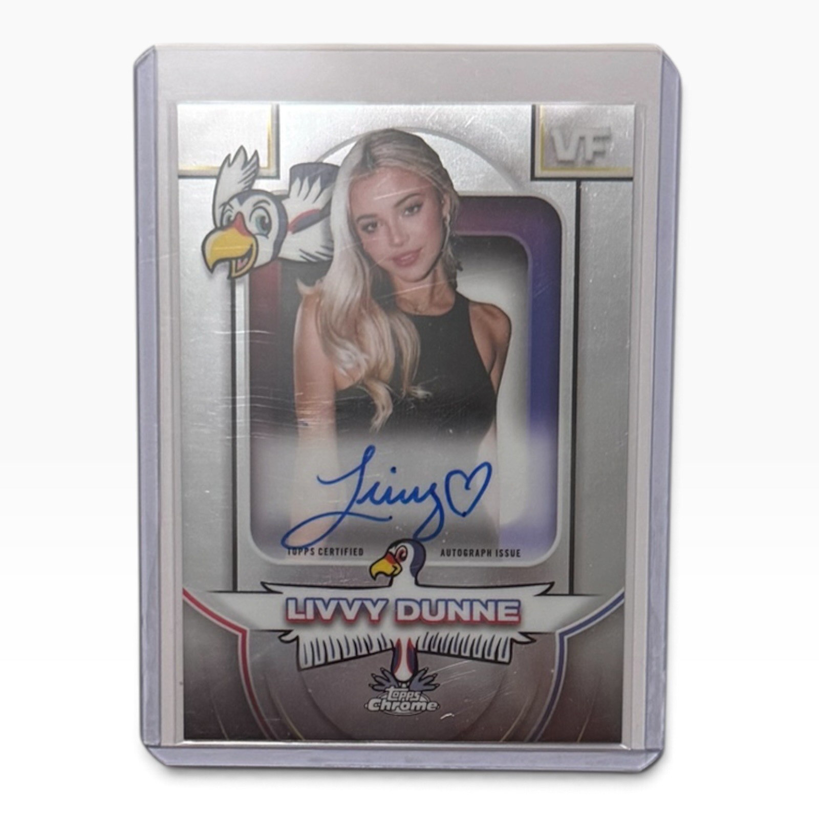 2026 Topps Chrome VeeFriends Livvy Dunne CCA-LD Content Condor Auto
