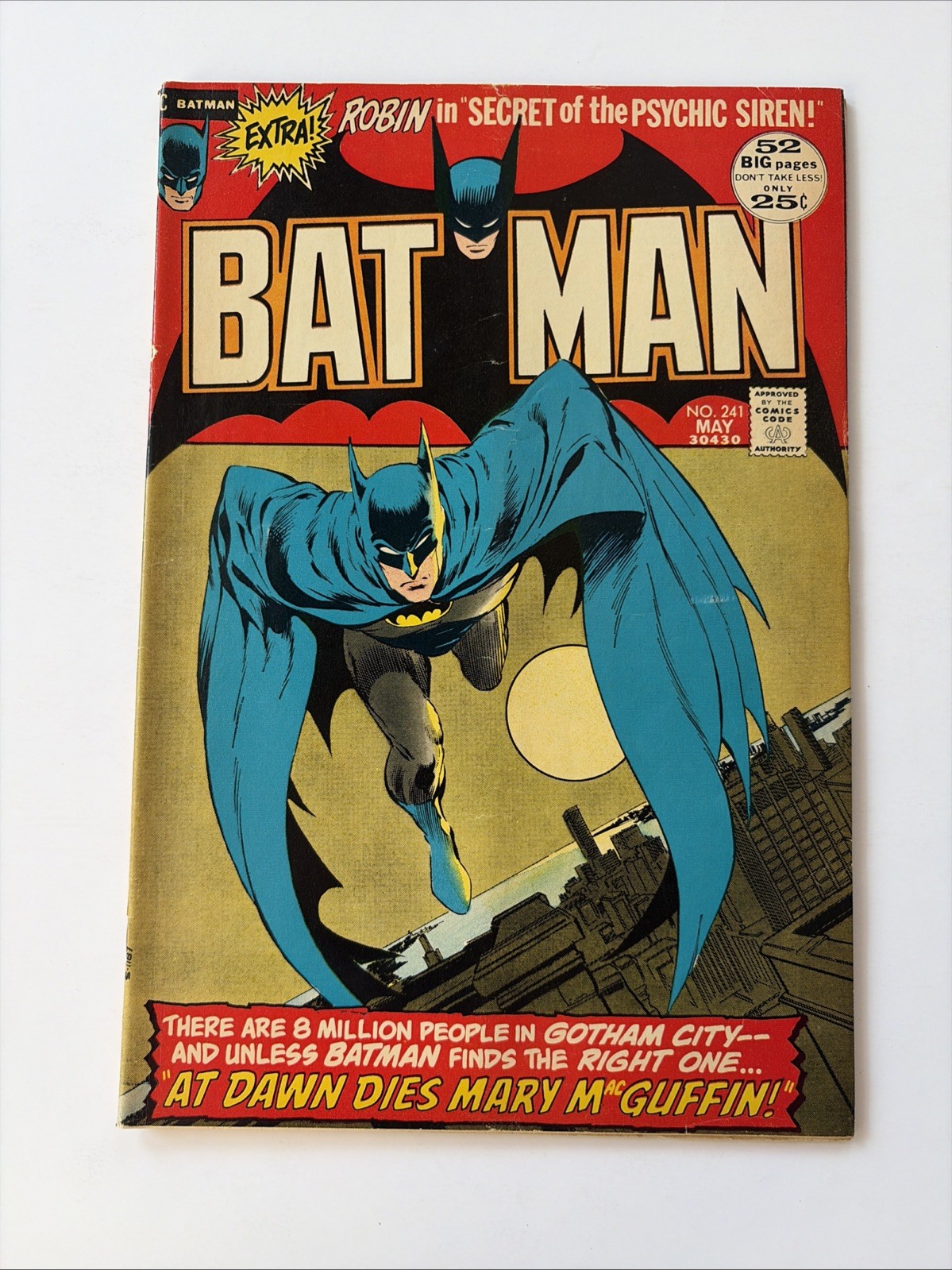 BATMAN #241  1972  DC COMICS neal adams cover