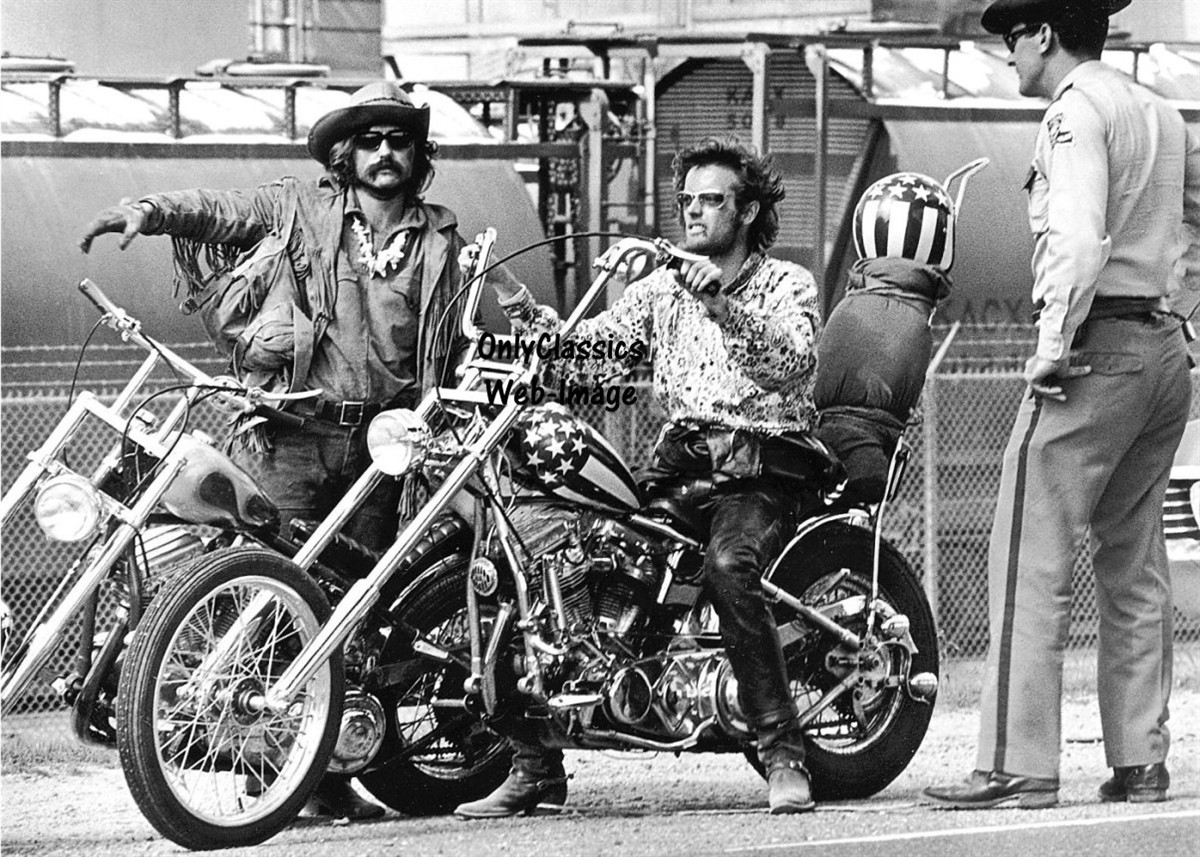 1969 Easy Rider 5x7 Movie Photo Peter Fonda & Dennis Hopper Motorcycle Chopper