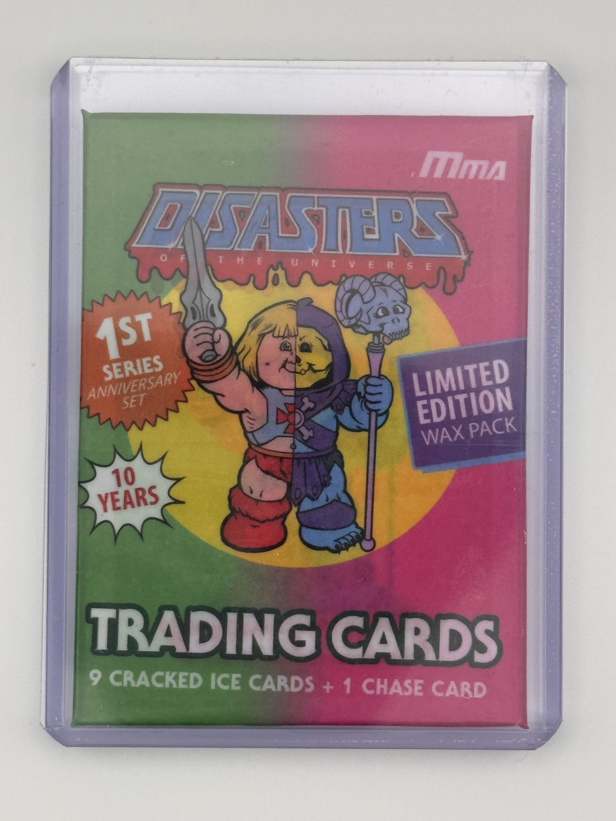 Disasters of the Universe 1st Series 10 Year Anniversary Sealed Pack & Toploader