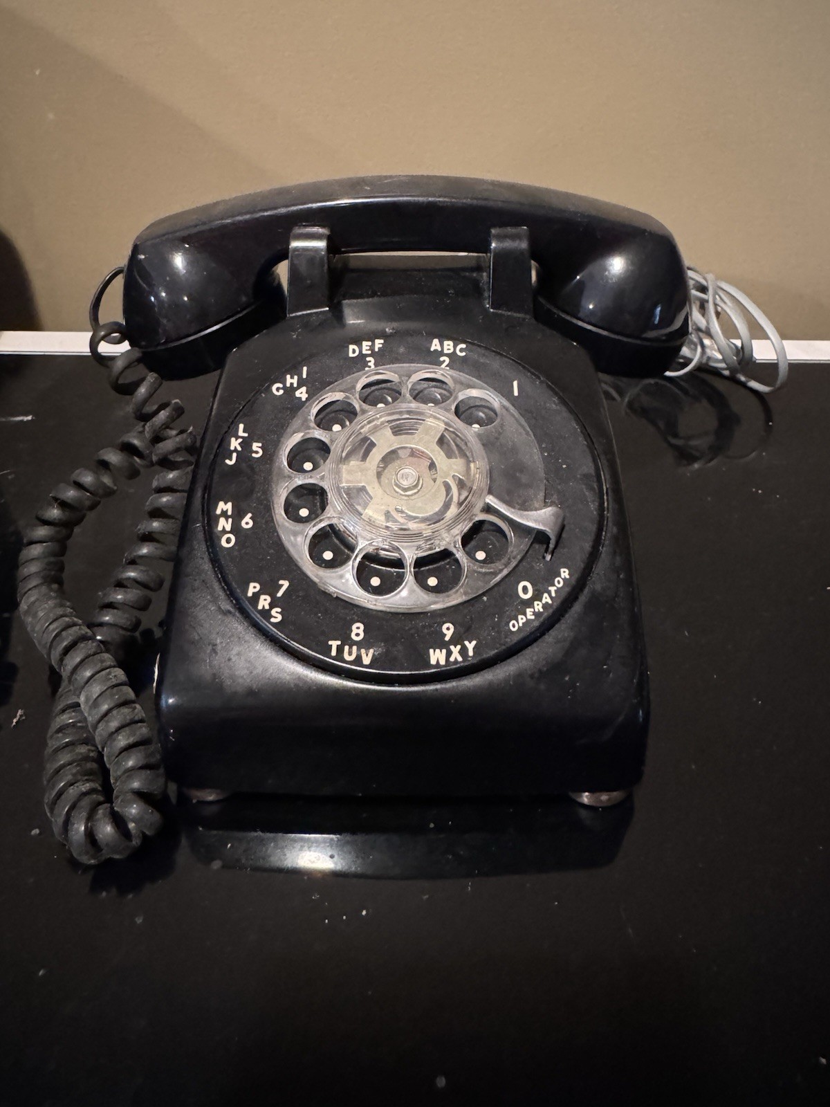 Vintage Rotary Dial Telephone Chocolate Brown Model TSC-SLR  Untested   See Pics