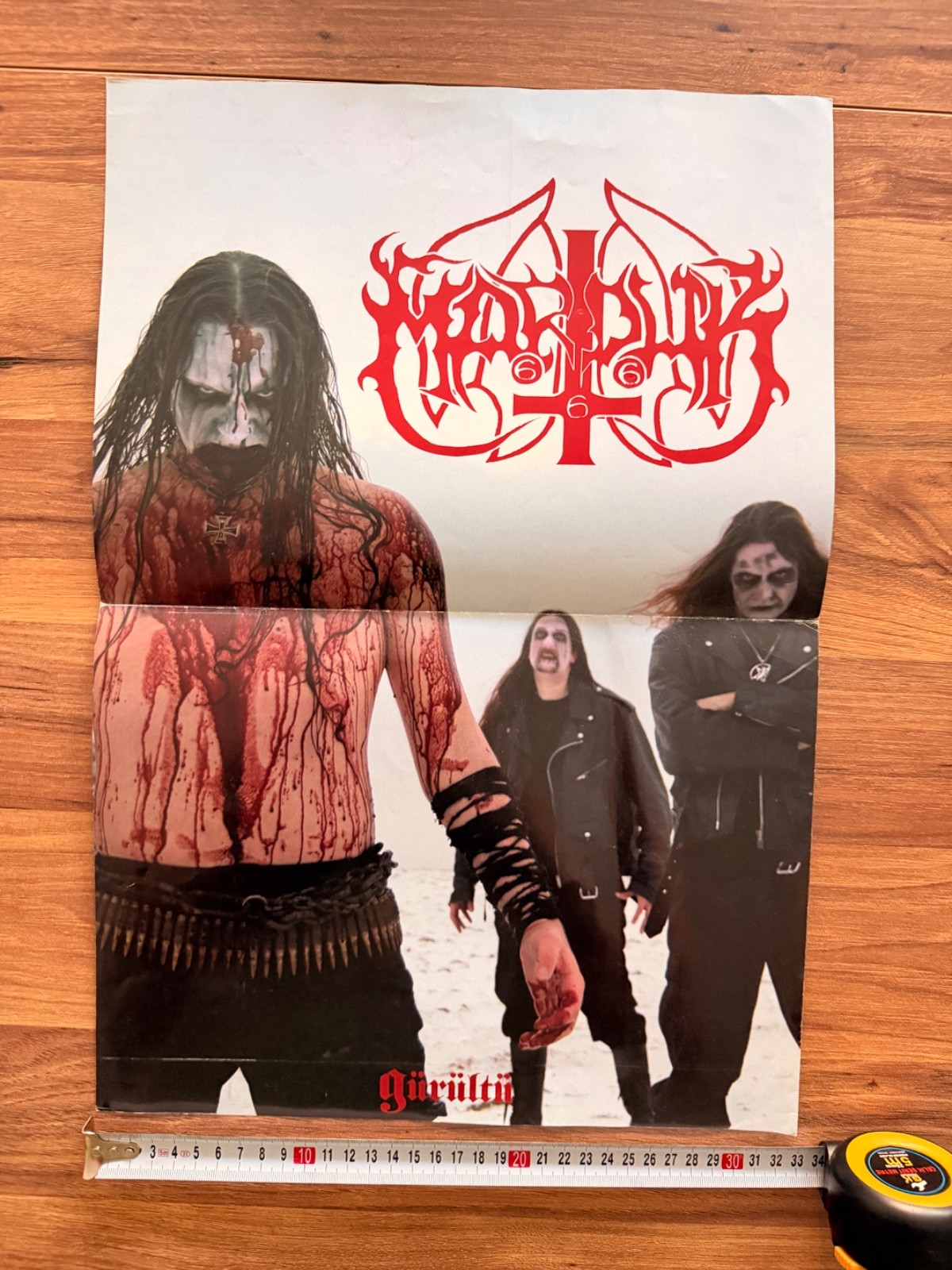 Mayhem Thom Yorke Double Sided Poster Rare Turkish Magazine Promo 29x42cm