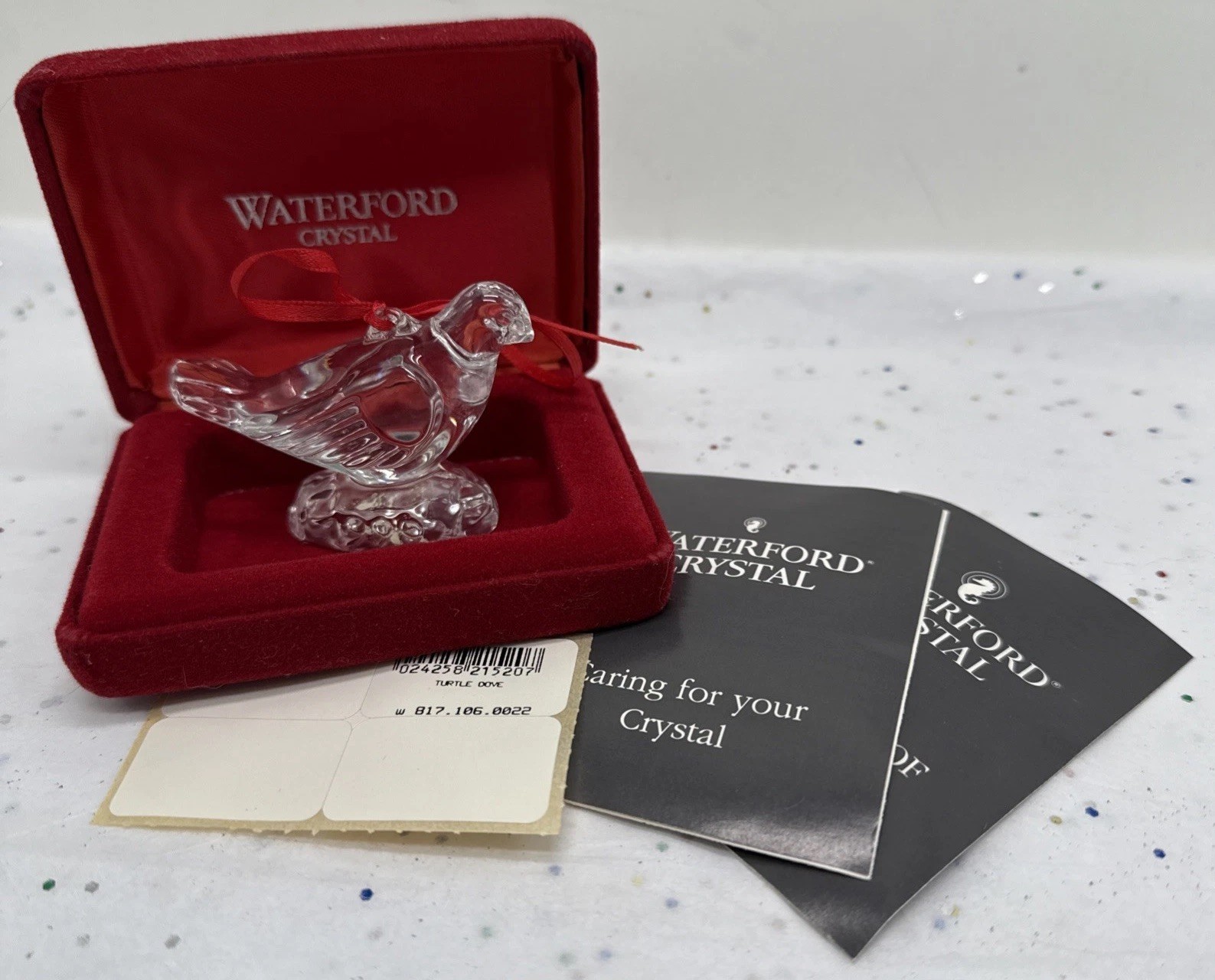 Vintage Waterford 1996 Turtle Dove, 12 Days of Christmas, Waterford Turtle Dove Vintage Waterford 1996 Turtle Dove, 12 Days of Christmas, Waterford Turtle Dove