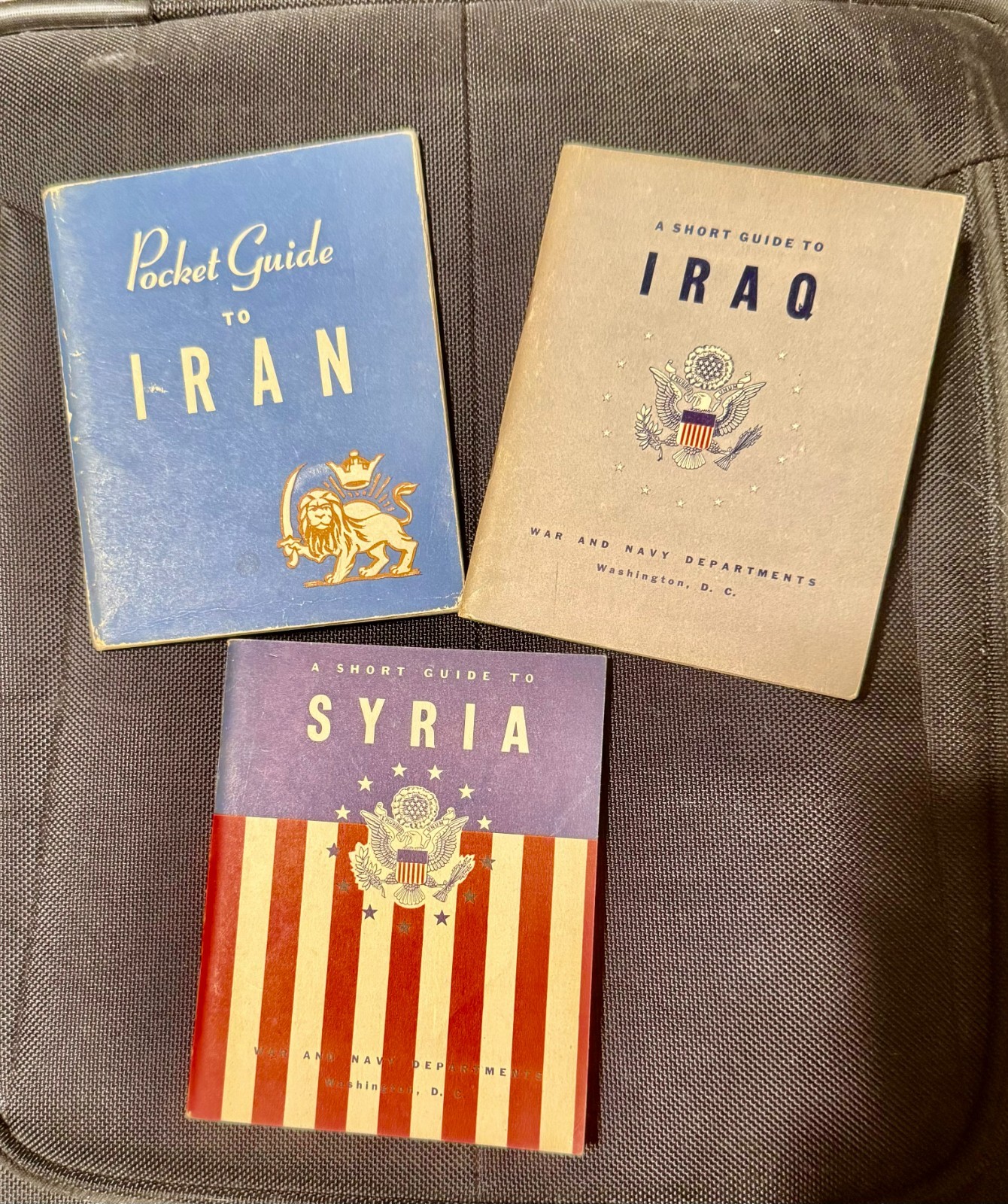 1943 Pocket Guide US War & Navy Department WWII - IRAN IRAQ & SYRIA