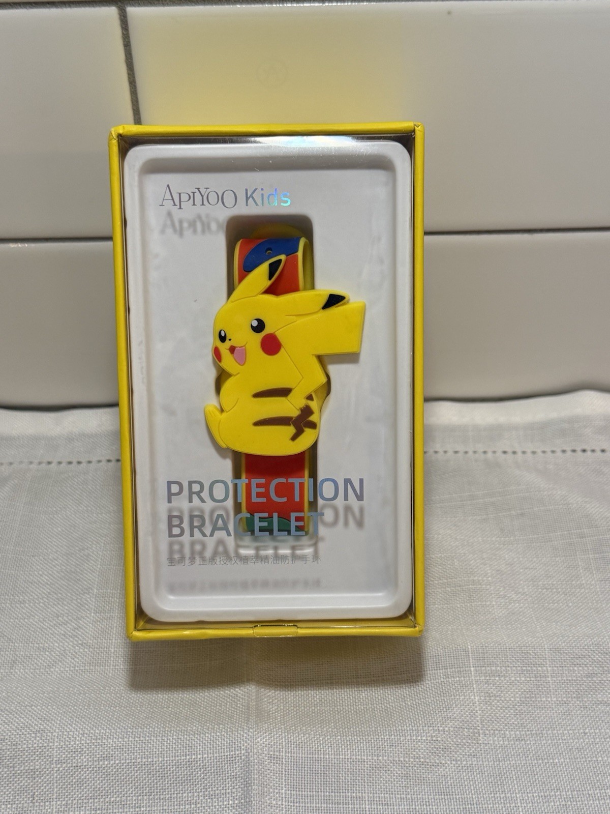 Pokemon Pikachu ApiYoo Kids Protection Bracelet Insect Repellent New