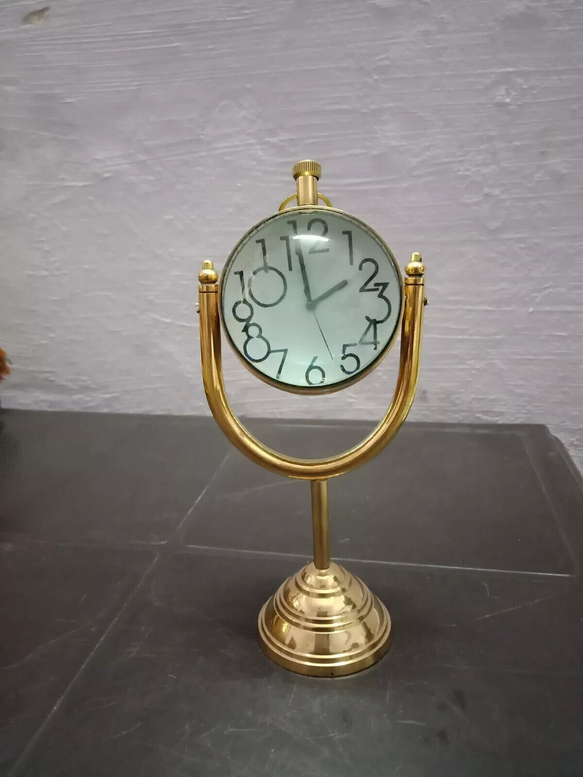 handmade decor brass desk clock Nautical table Top Clock ~ Handmade  Home Table