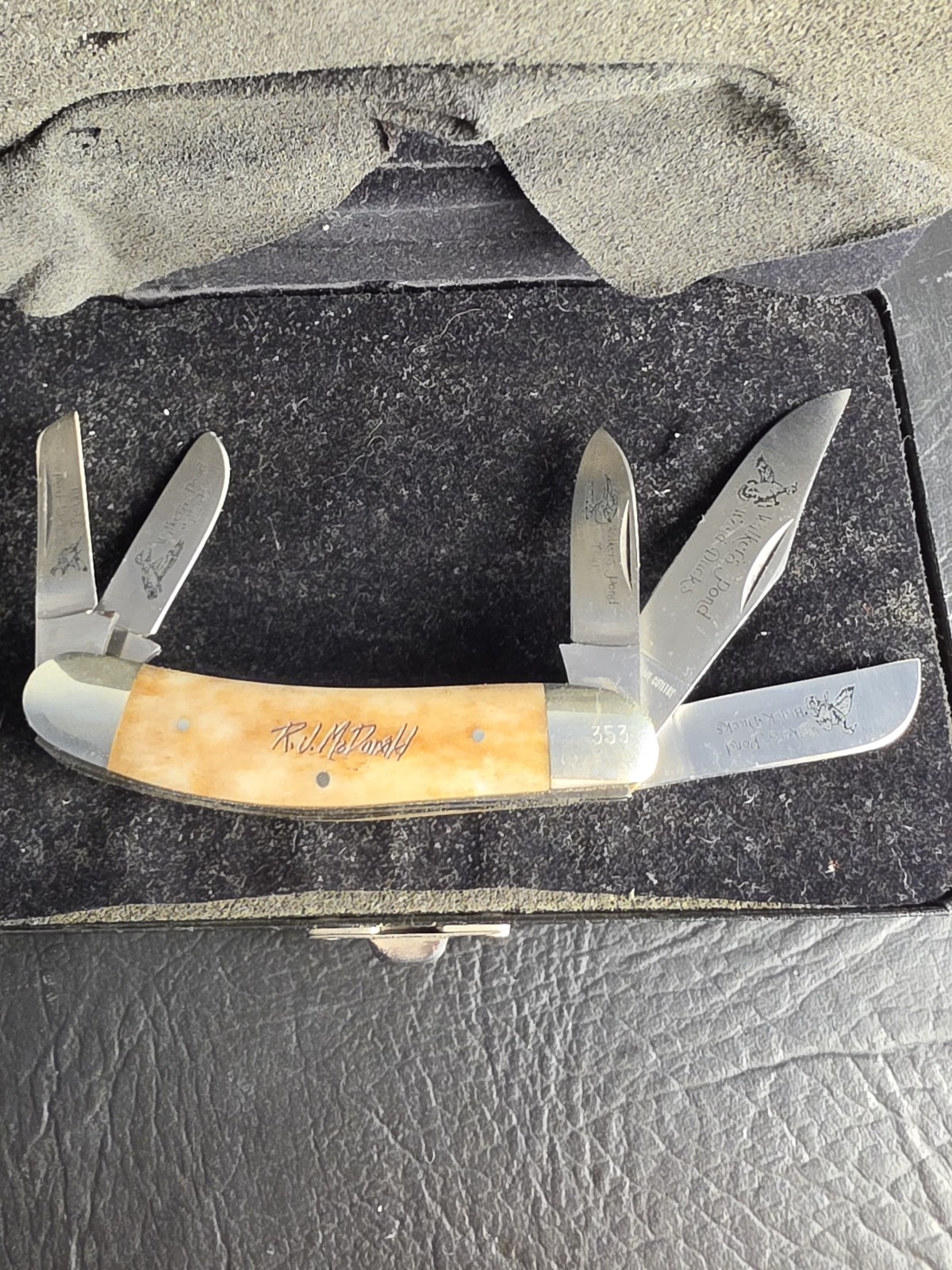 Vintage Limited Standing Stone Cutlery R.J. McDONALD Walker Pond 5 Blade Knife