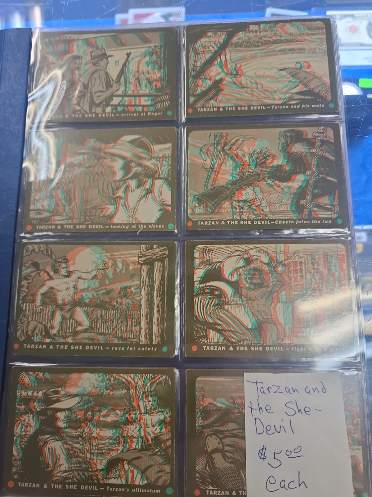 23 1953 Topps Tarzan and the She-Devil 3D Cards