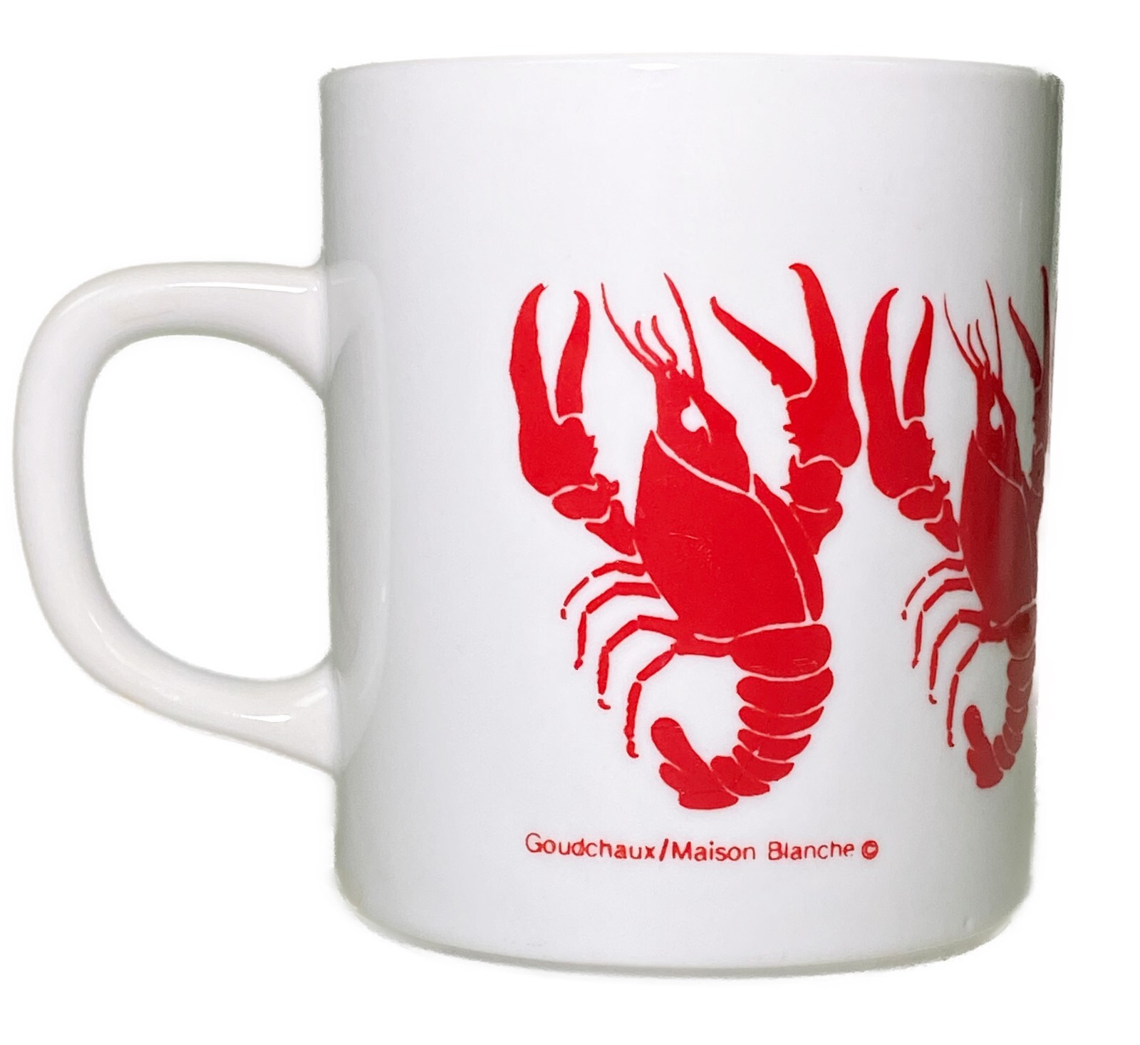 Goudchaux Maison Blanche Cajun Crawfish Crayfish Crawdad Coffee Cup Mug Mud Bug