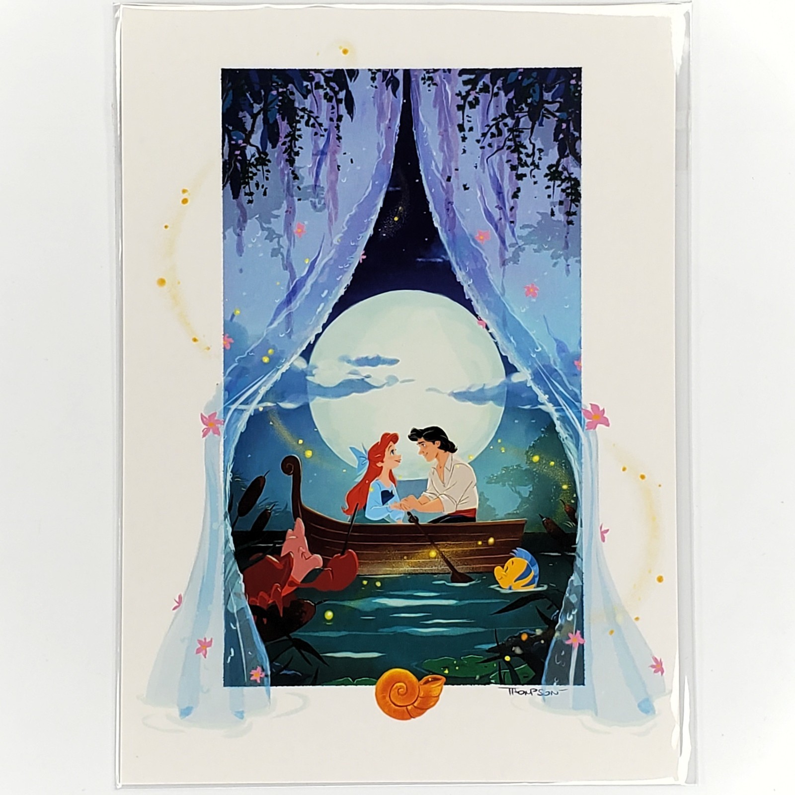 Little Mermaid Postcard Princess Ariel Eric Disney WonderGround Steve Thompson
