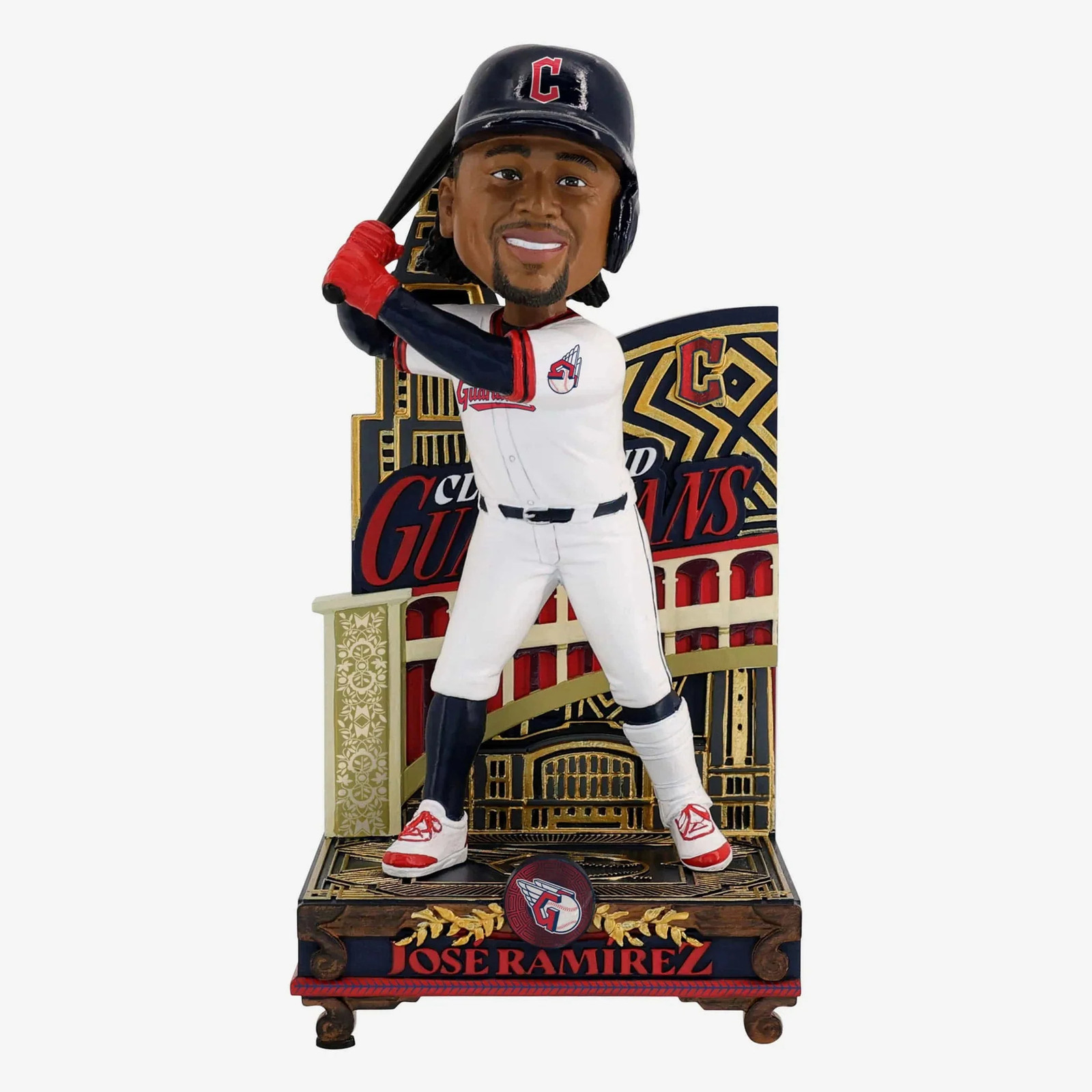 Jose Ramirez Cleveland Guardians Cleveland Rocks Bobblehead MLB Baseball Jose Ramirez Cleveland Guardians Cleveland Rocks Bobblehead MLB Baseball