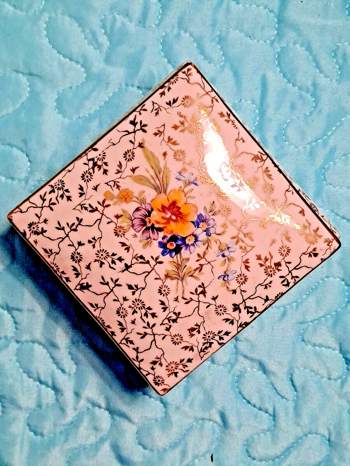 Vintage Kerafina Porzellan Trinket Jewelry Box Bavaria Germany Rare Vintage Kerafina Porzellan Trinket Jewelry Box Bavaria Germany Rare