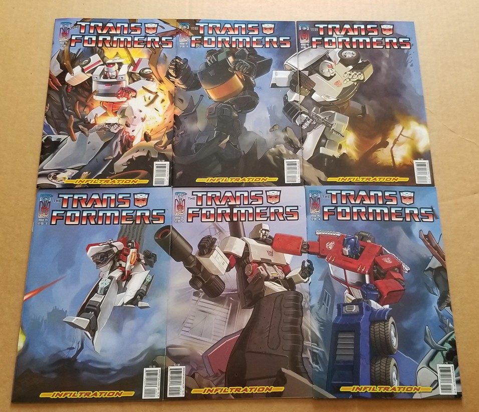 TRANSFORMERS INFILTRATION # 1 2 3 4 5 6  NM IDW 2006 CONNECT CVR A LOT SET RUN
