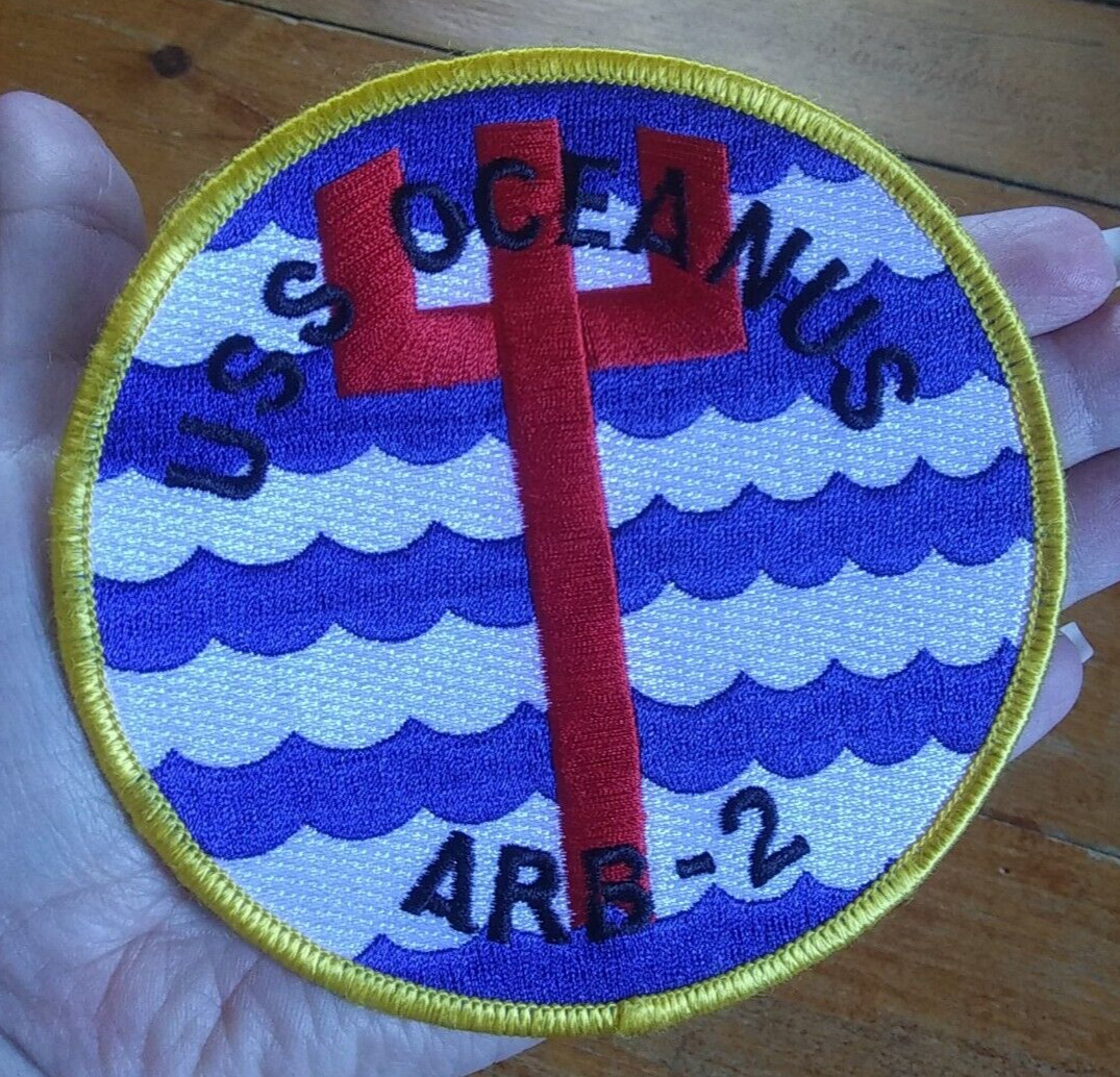 USS OCEANUS ARB-2 US NAVY Battle Damage Repair Ship USN Military Patch USS OCEANUS ARB-2 US NAVY Battle Damage Repair Ship USN Military Patch