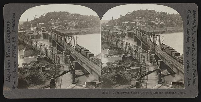 Photo:Harpers Ferry West Virginia John Brown 1923 U.S. Armory Stereo View