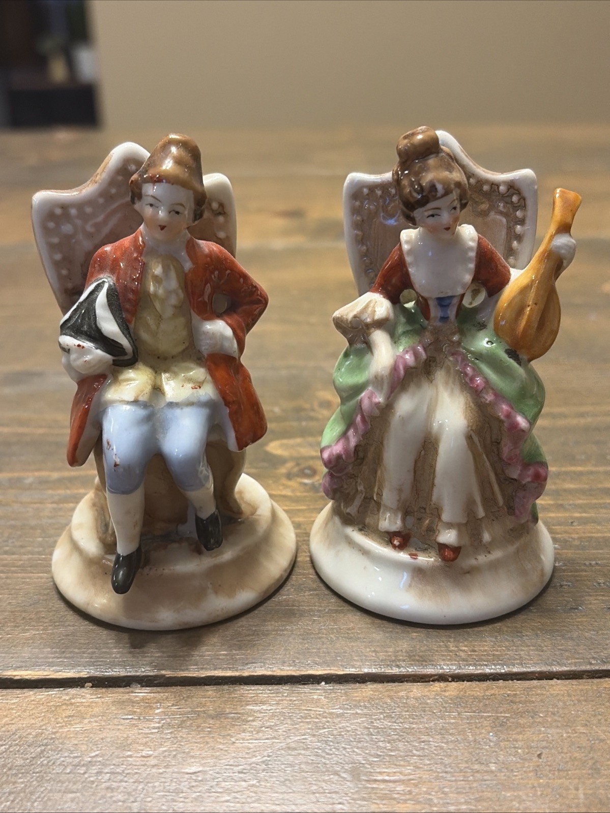 Maruyama Porcelain Figurines “Made in Occupied Japan” 1940’s Vintage Maruyama Porcelain Figurines “Made in Occupied Japan” 1940’s Vintage
