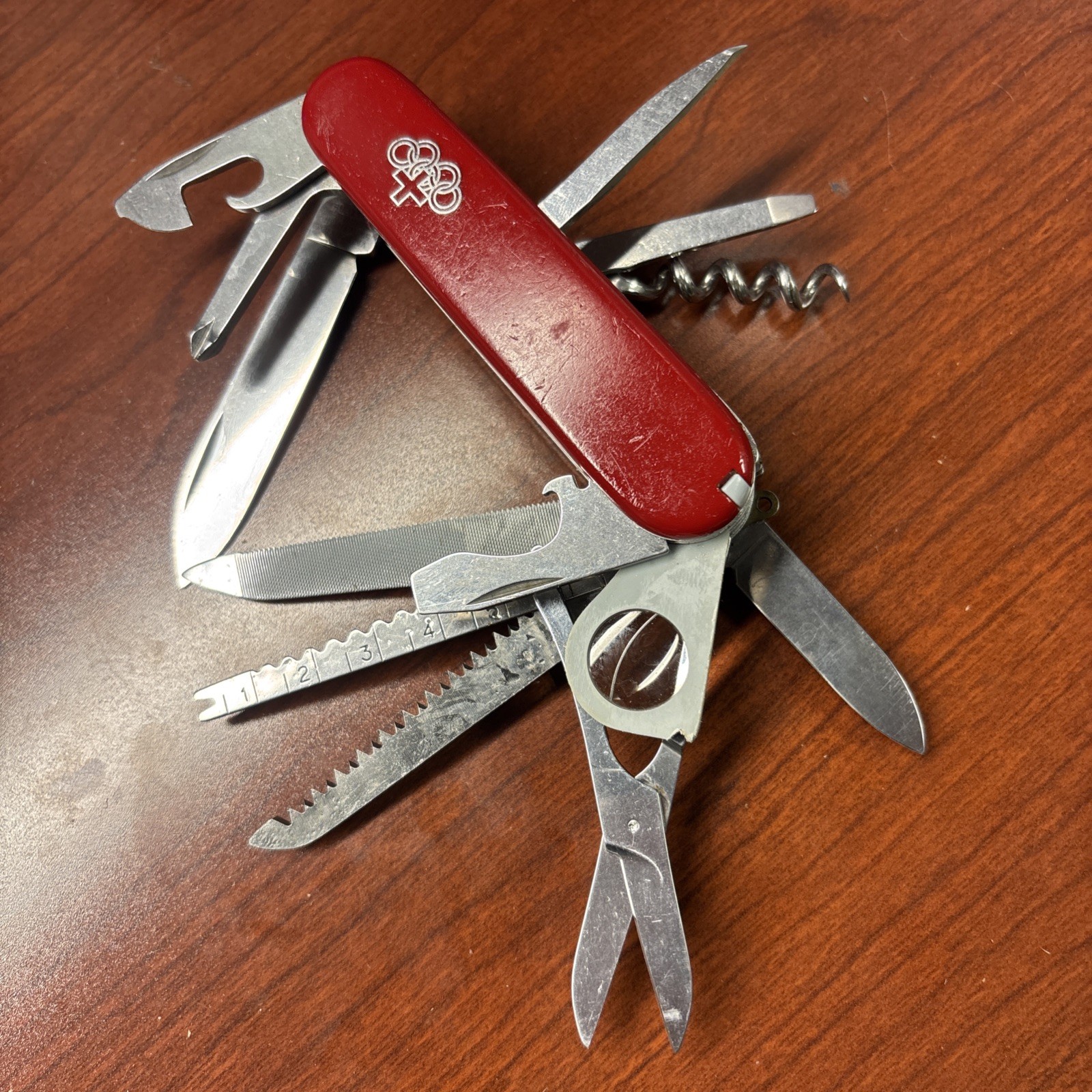 Victorinox 91mm Champion Original (C) w/ Rare 1976 Montreal Olympics Scales