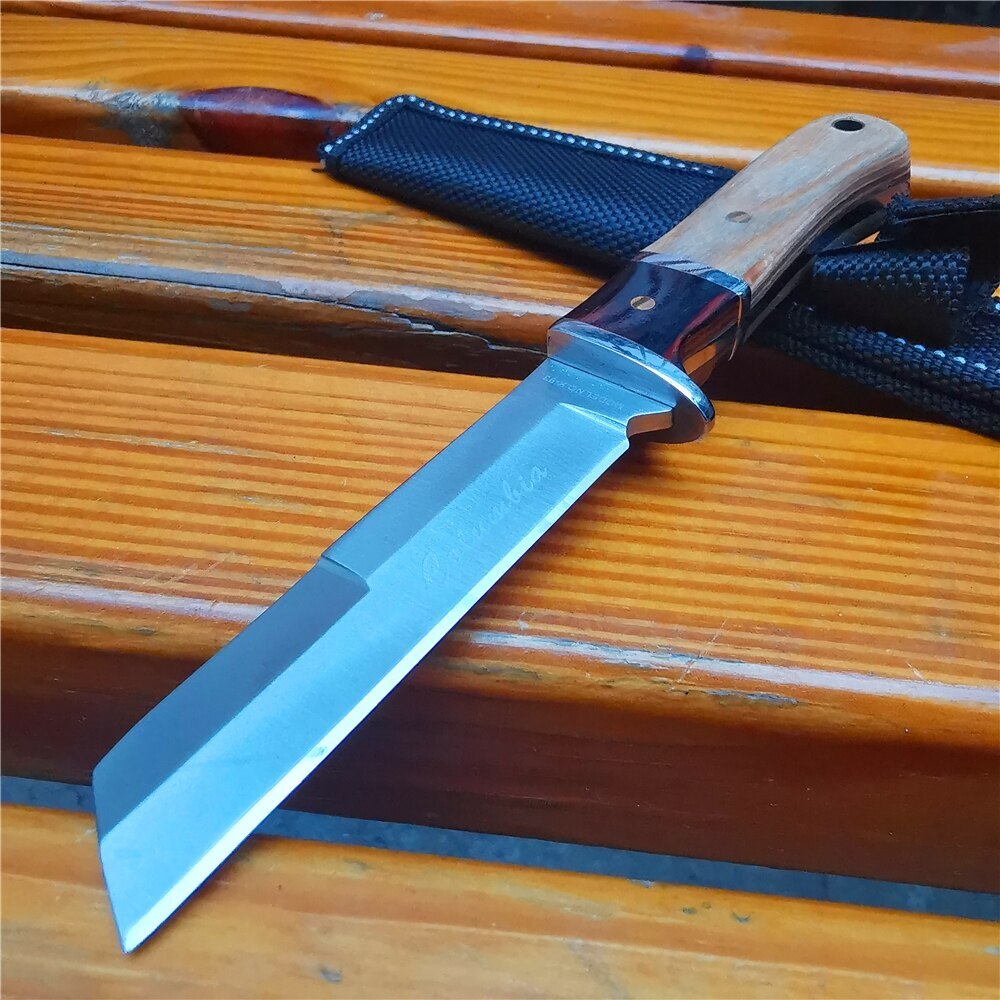 Small Exquisite Wooden Handle Survival Camping Stainless Steel Pocket Knife EDC Small Exquisite Wooden Handle Survival Camping Stainless Steel Pocket Knife EDC