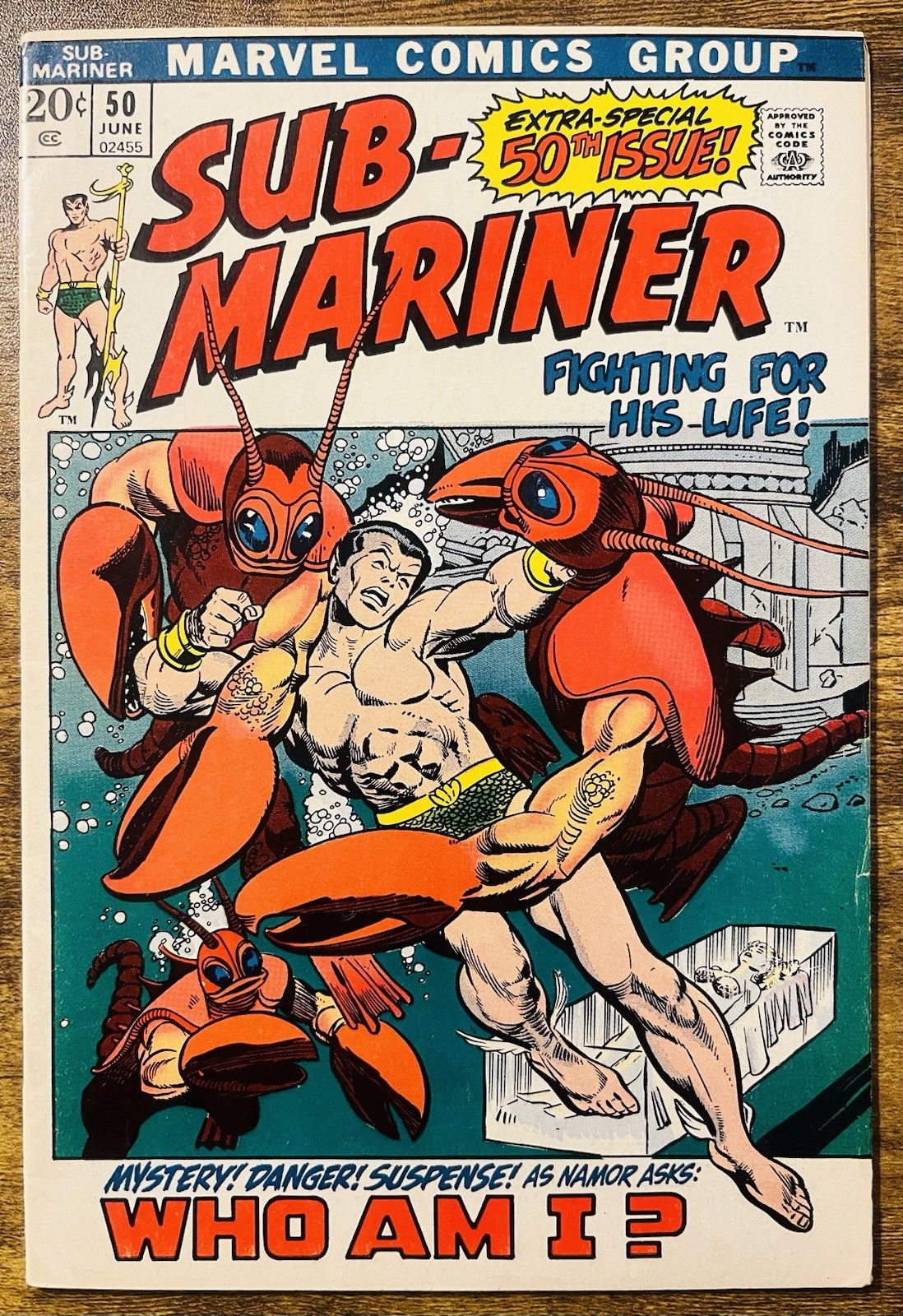 SUB-MARINER 50 HIGHER GRADE 1ST APPEARANCE OF NAMORITA MARVEL 1972 VINTAGE