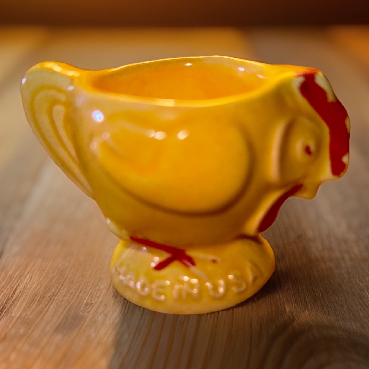 Vintage Fanny Farmer Chicken Shaped Ceramic Egg Cup Vintage Fanny Farmer Chicken Shaped Ceramic Egg Cup