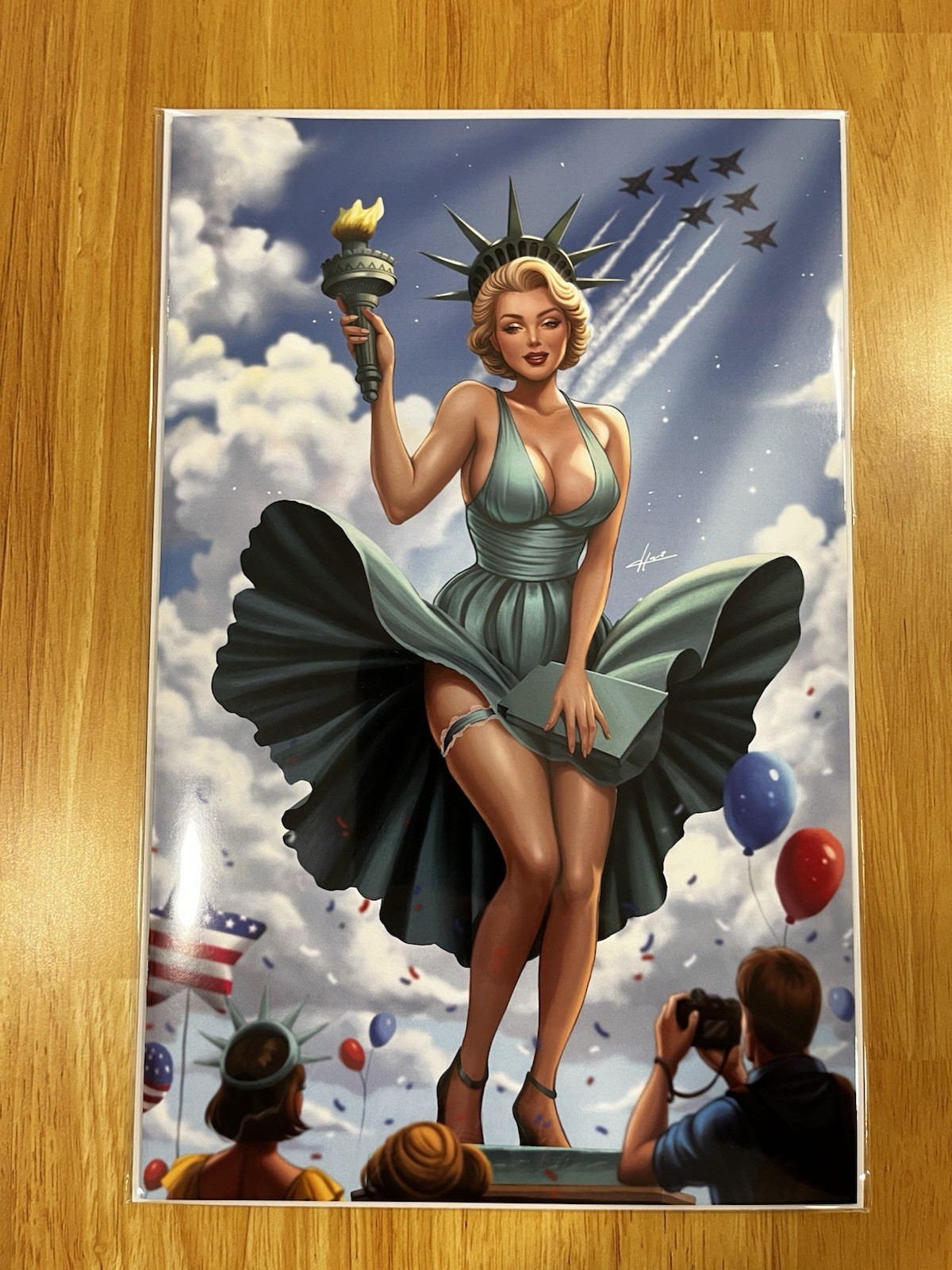 Artist Alley Comics Marilyn Monroe Statue of Liberty Nice NM+