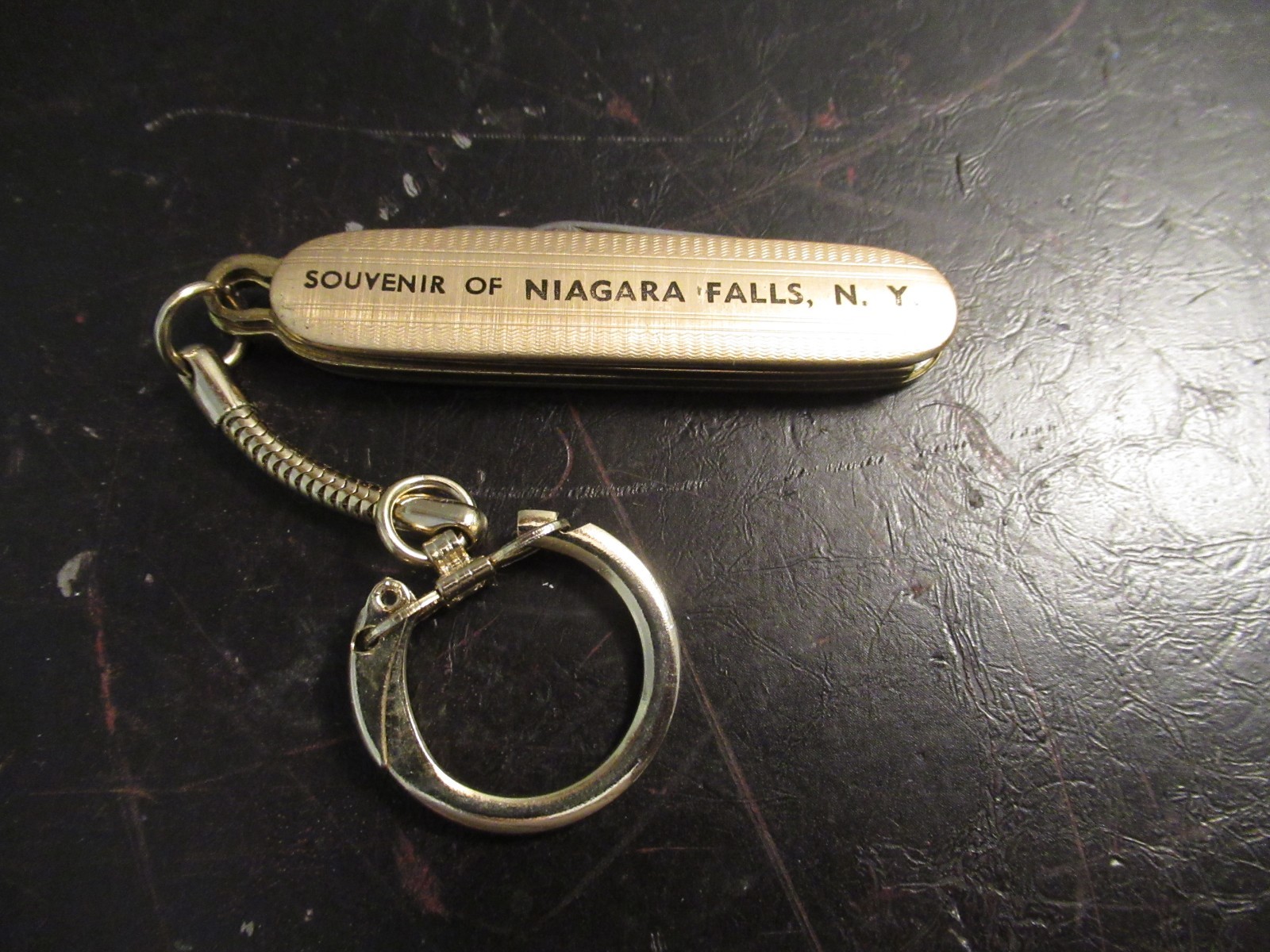 Niagara Falls Vintage Colonial USA Pocket Knife Key Ring Travel Souvenir