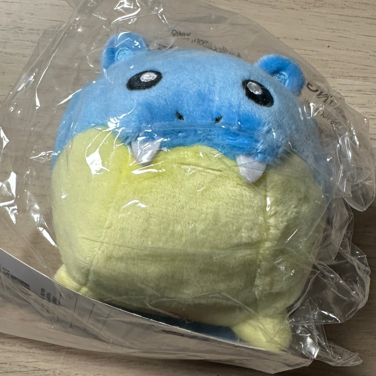 Pokemon Center Spheal Pokemon Dolls Plush Blue Yellow Round Stuffed Toy NWT
