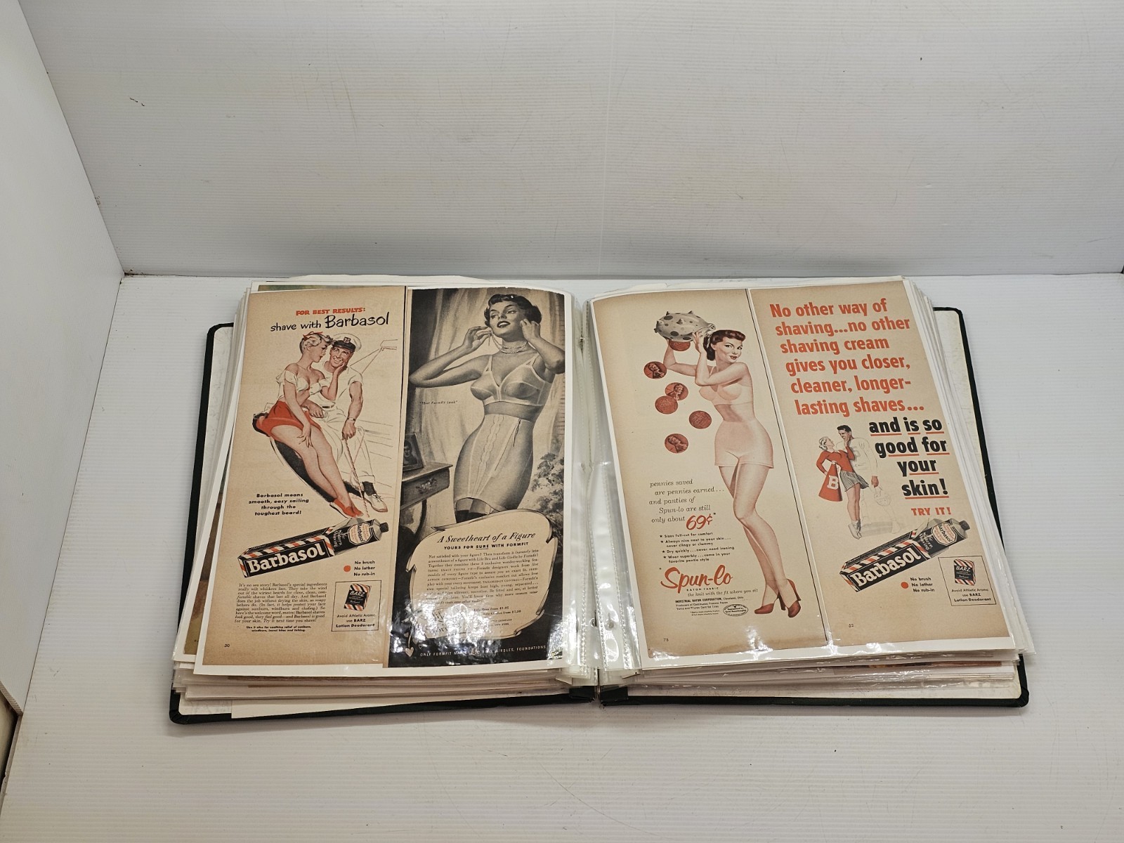 65+ Vintage 1940s-50s Pin-Up Art Calendar Pages Esquire Al Moore Scrapbook