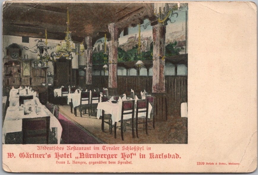 c1900s KARLSBAD, Germany 4x6 Postcard \
