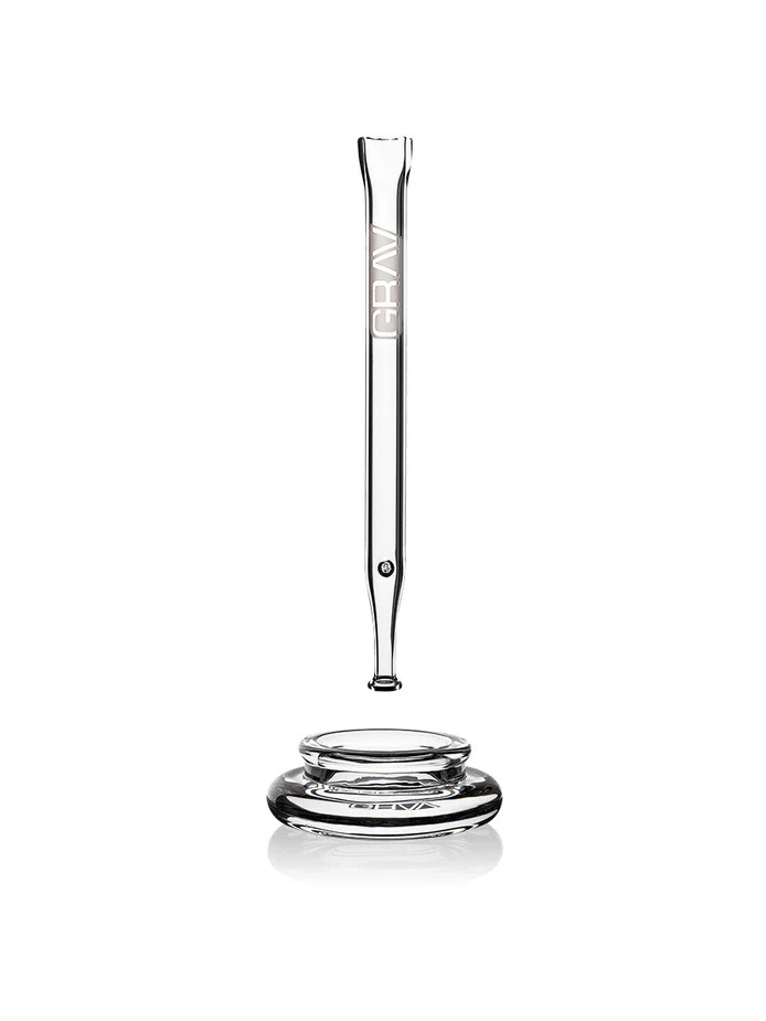 GRAV Straw and Dish Set Quartz Glass *SHIPS ASAP*