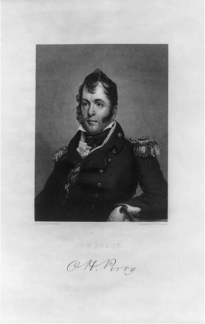 Oliver H. Perry 1841-1870 Military Uniform Portrait Head and Shoulders
