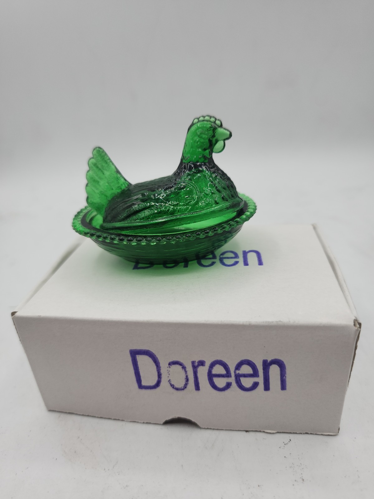 Chick Salt Cellar Wide Rim  Miniana Line Emerald Green Doreen* 4 AAA Coitsville
