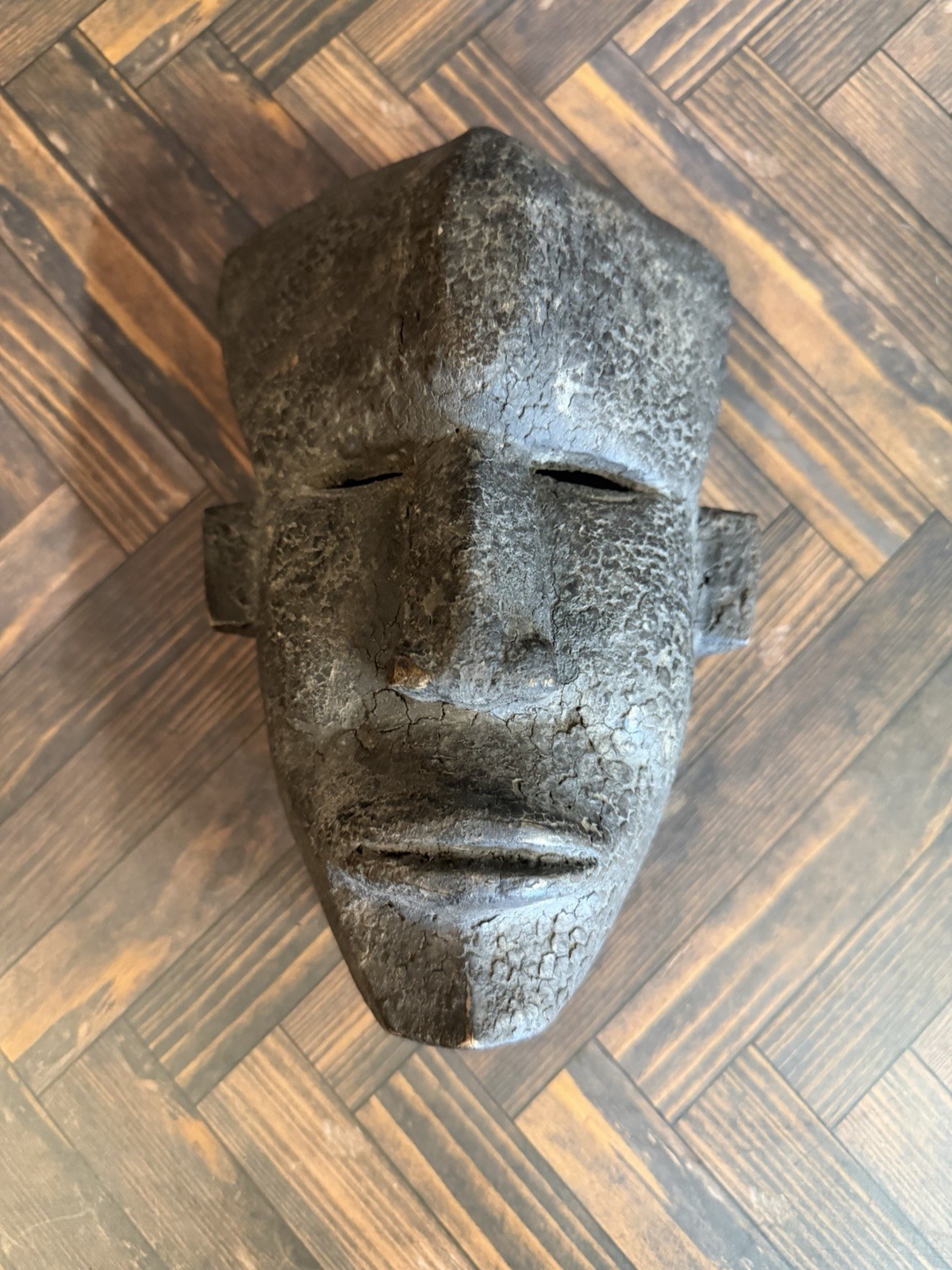 Vintage Dan-Kran Style African Wood Mask, Liberia, Approx. 9.5 in