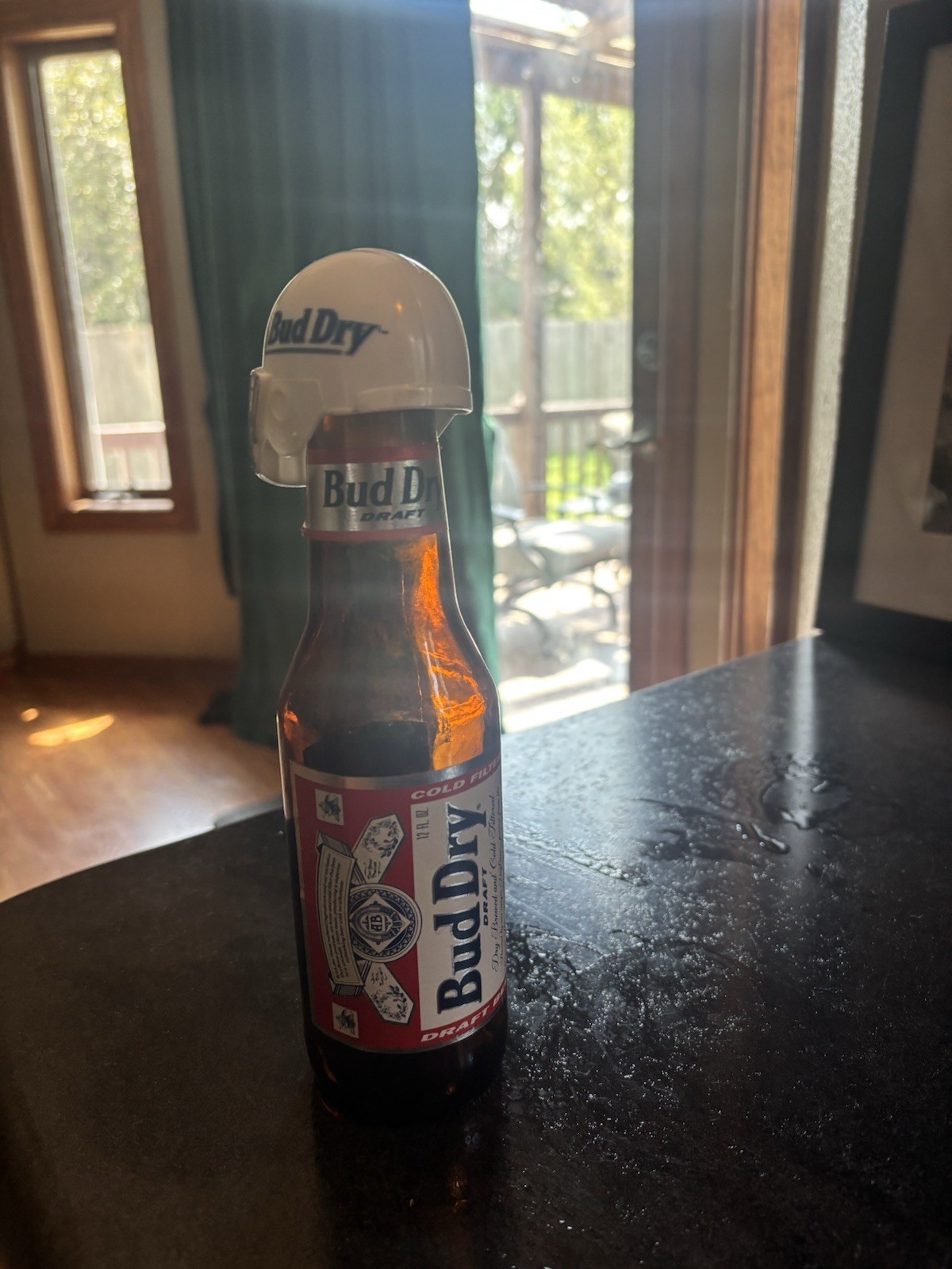 bud dry bottle with topper
