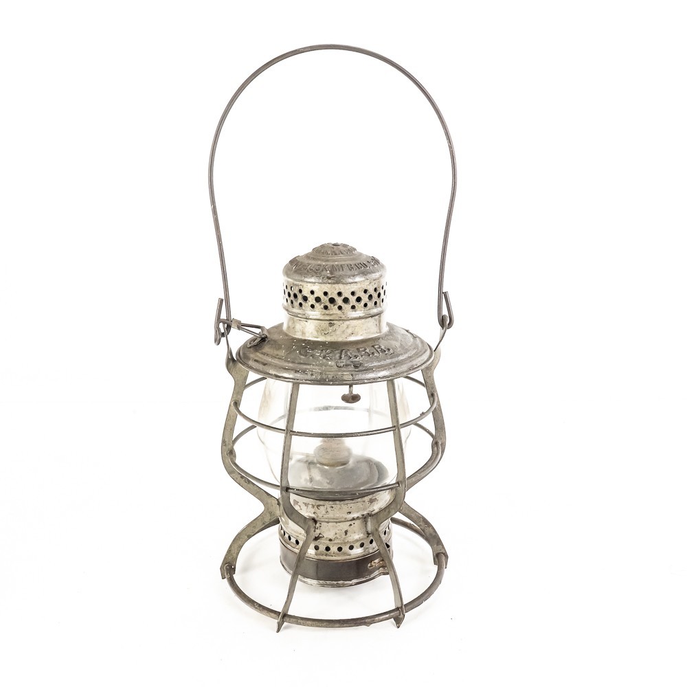The Handland HANDLAN BUCK MFG. CO. C. & A. R. R. Railroad Lantern The Handland HANDLAN BUCK MFG. CO. C. & A. R. R. Railroad Lantern