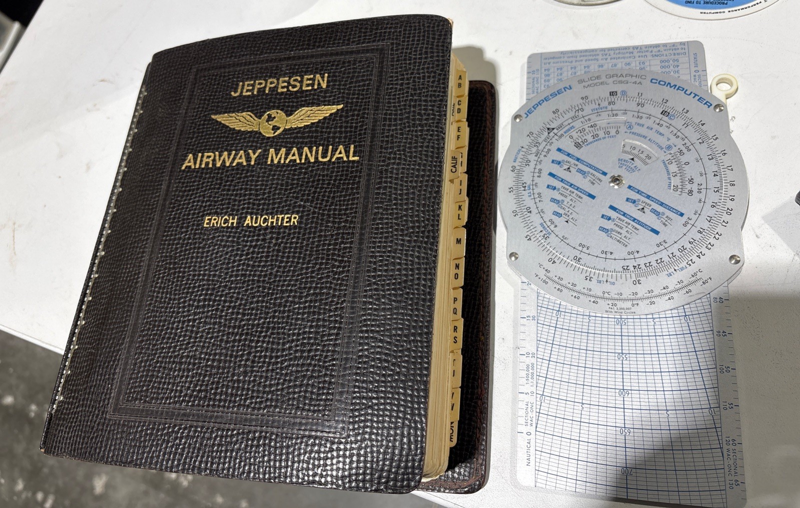 Jeppesen Times Mirror Airway Flight Operations Manual 1978-1983 &CSG-4A Computer