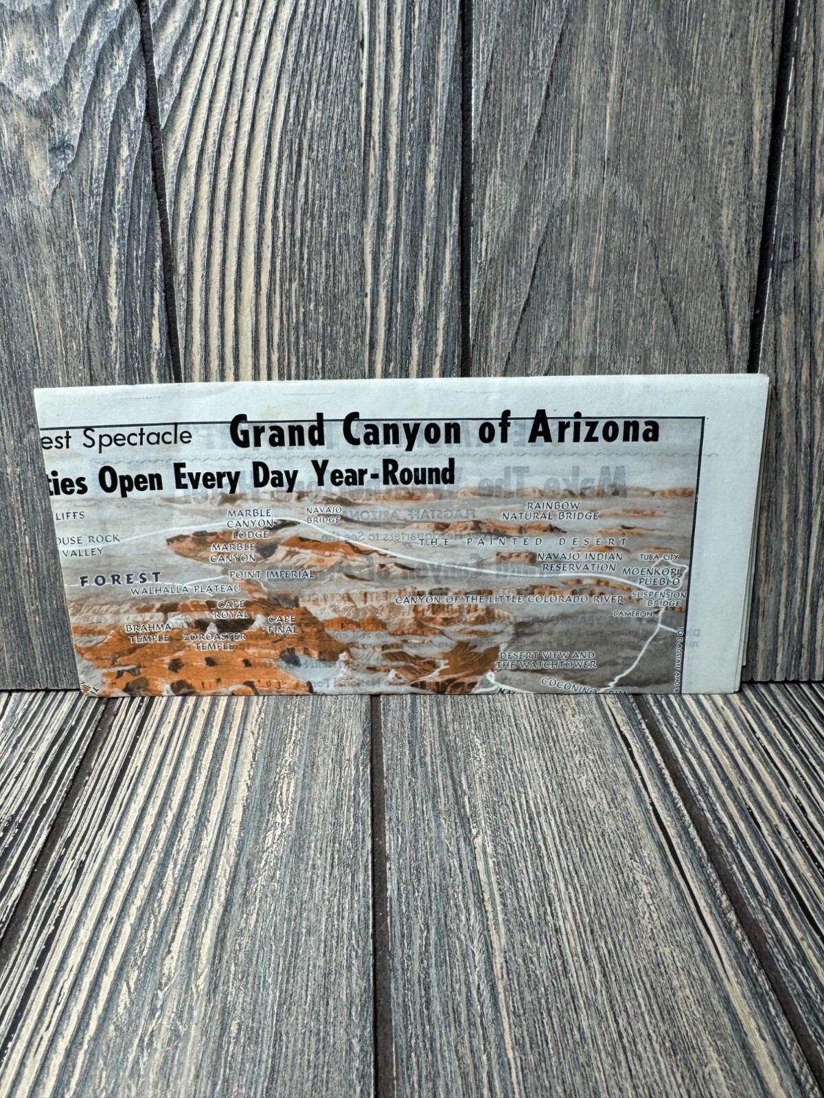 Grand Canyon Of Arizona Vintage Brochure Pamphlet - Historical Travel Guide