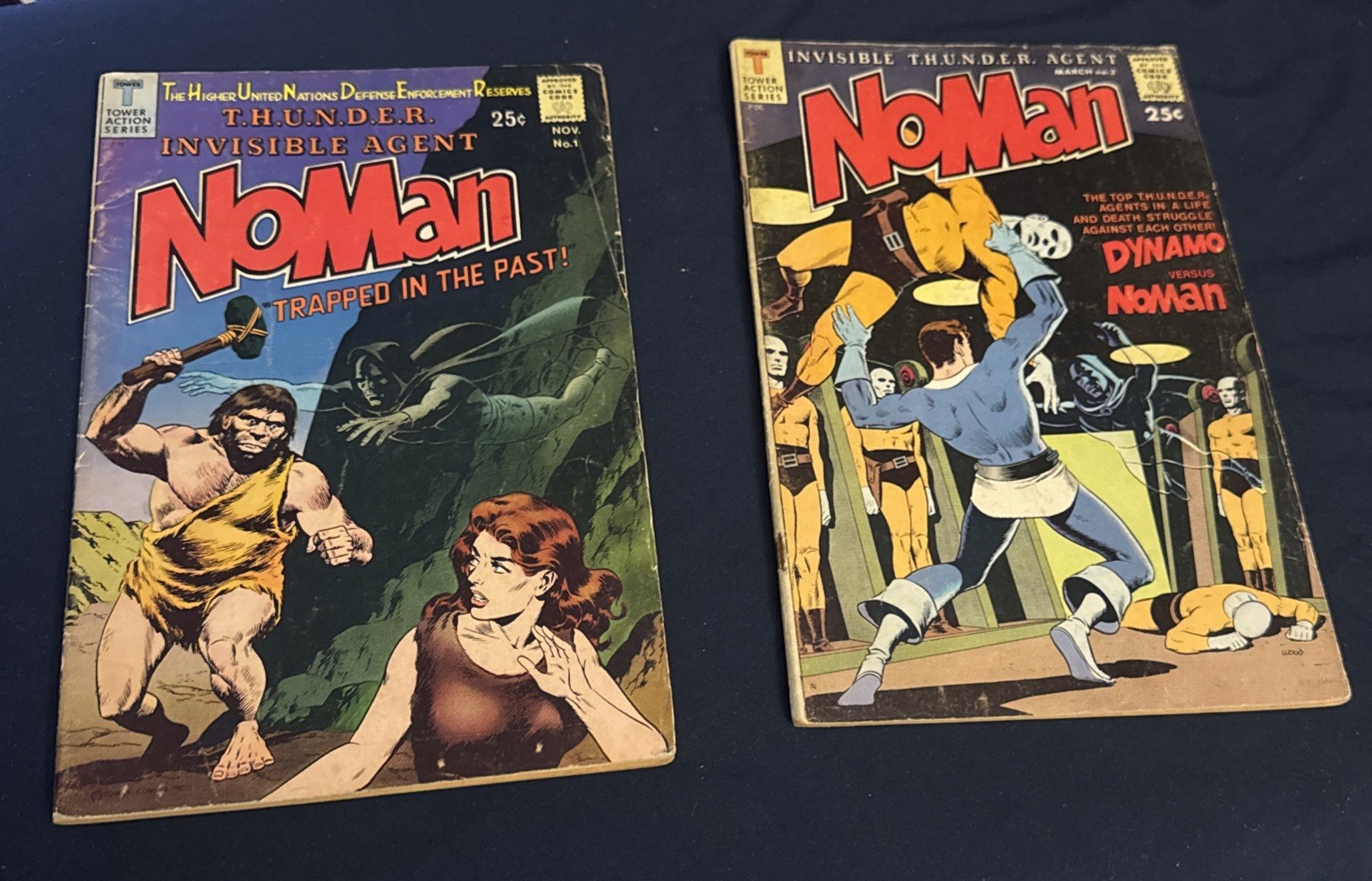 NoMan #1-2 - 1966 - Tower Comics