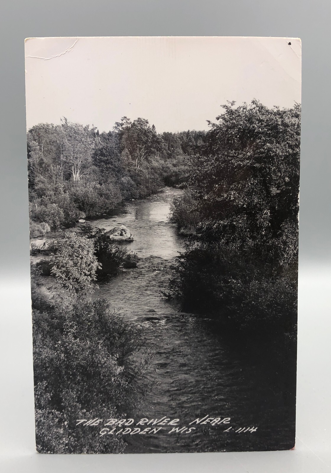 Vintage Real Photo RPPC Postcard The Bad River Near Glidden Wisconsin Vintage Real Photo RPPC Postcard The Bad River Near Glidden Wisconsin