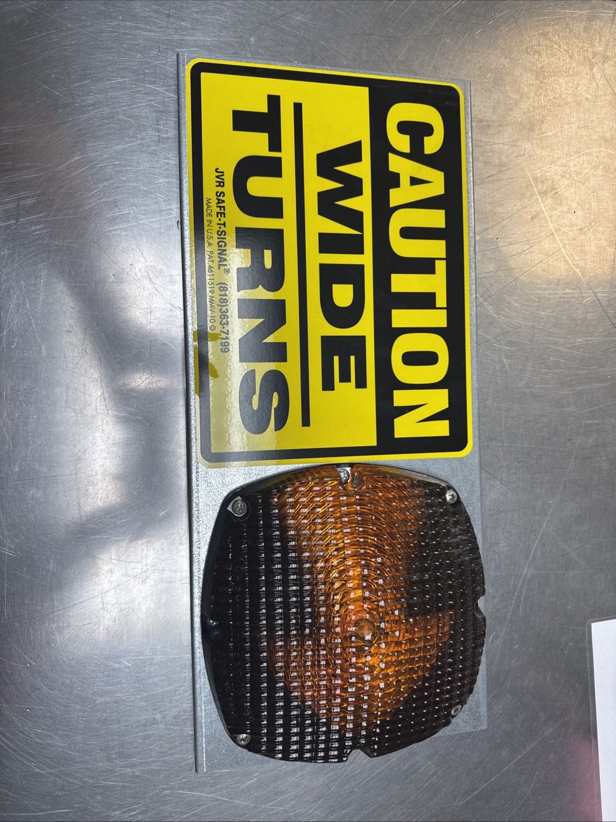 Caution - Wide Turn Sign