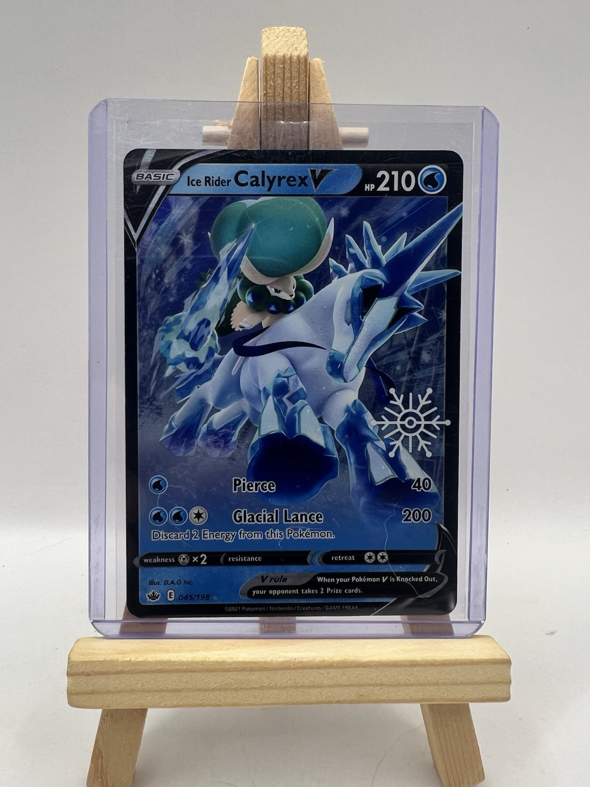 Ice Rider Calyrex V Holiday Calendar 045/198 Half Art Chilling Reign Pokemon