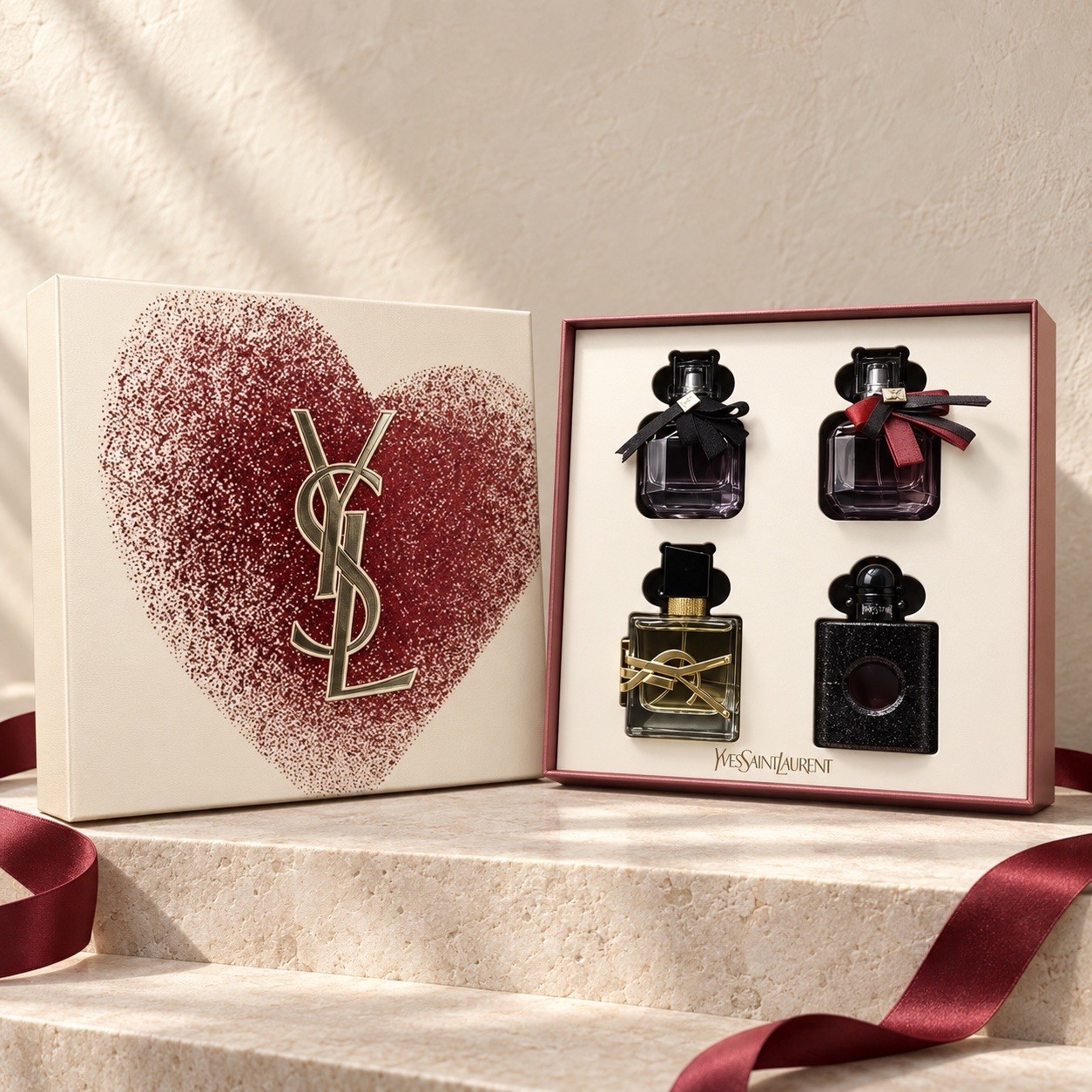YSL 4 Pc Perfume Gift Set For Women 30ml Each, New With Box