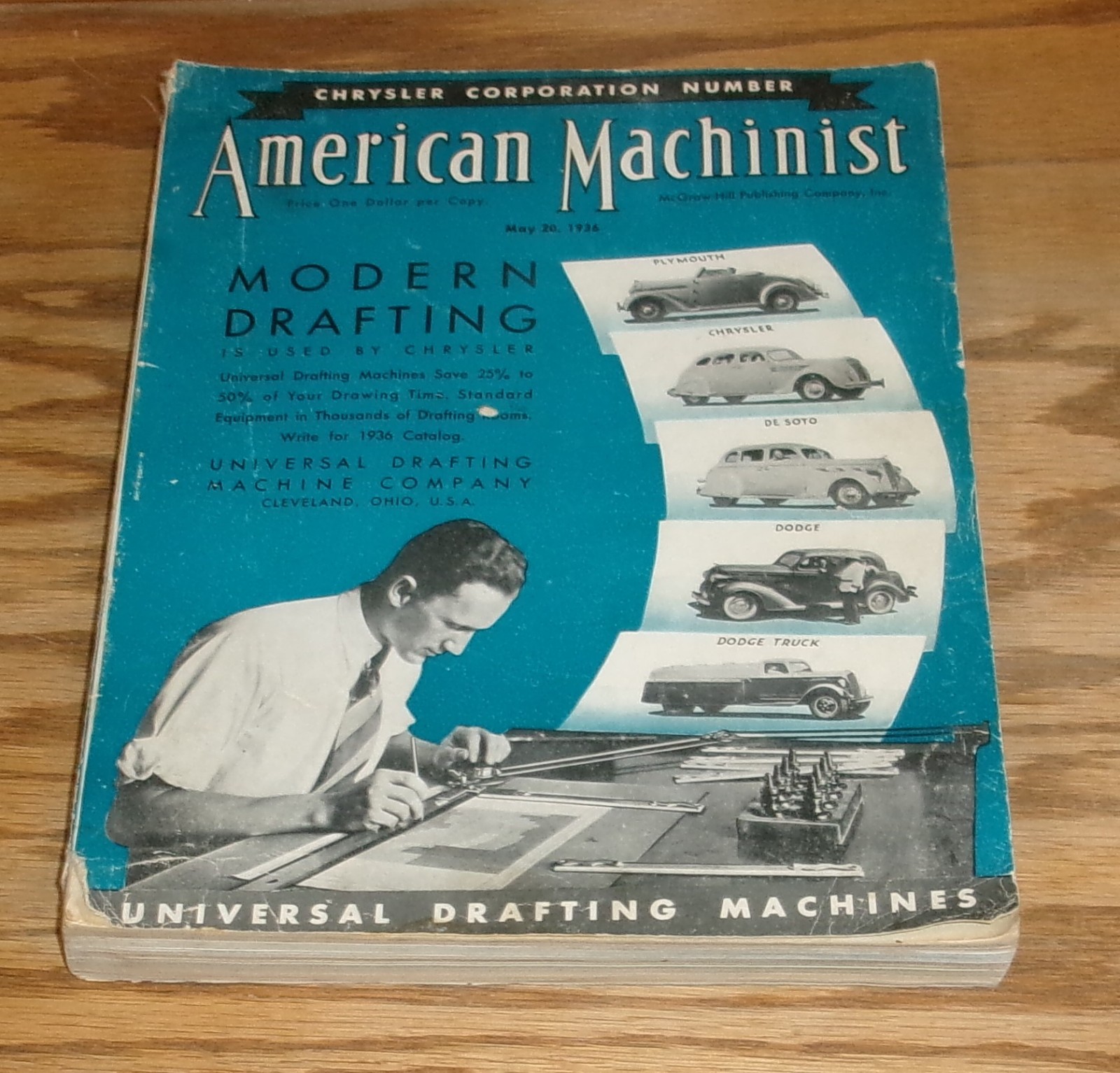 Original May 1936 American Machinist Magazine Catalog